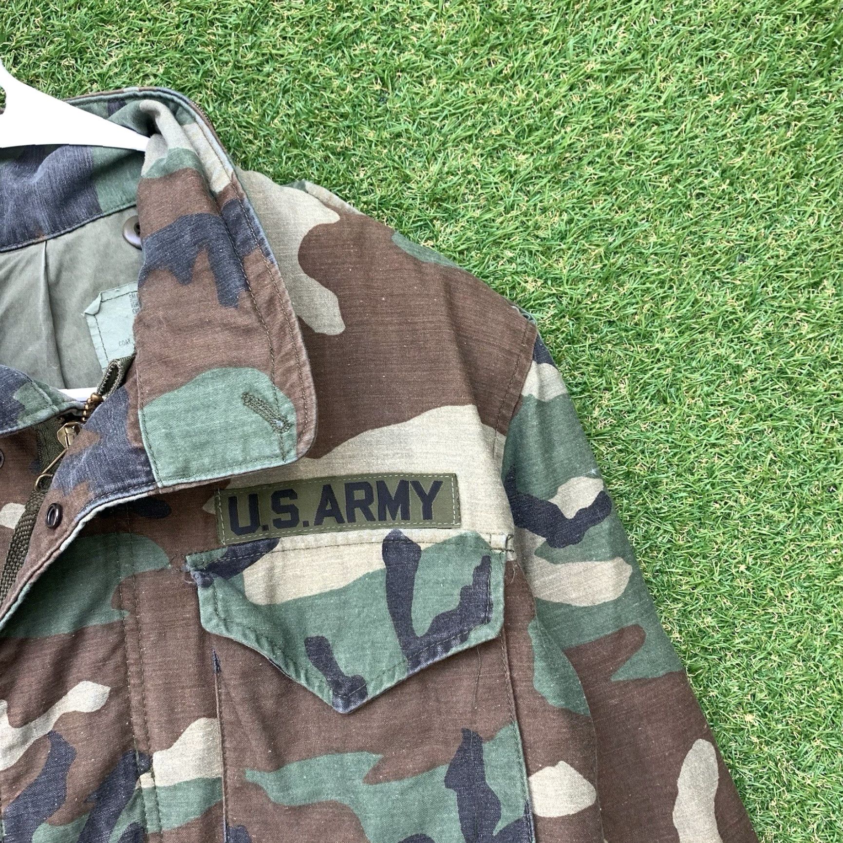 Vintage VINTAGE Alpha M65 Field Jacket Mens Small Regular Cold Weather Woodland Camo Military Jacket Size US S / EU 44-46 / 1 - 3 Thumbnail