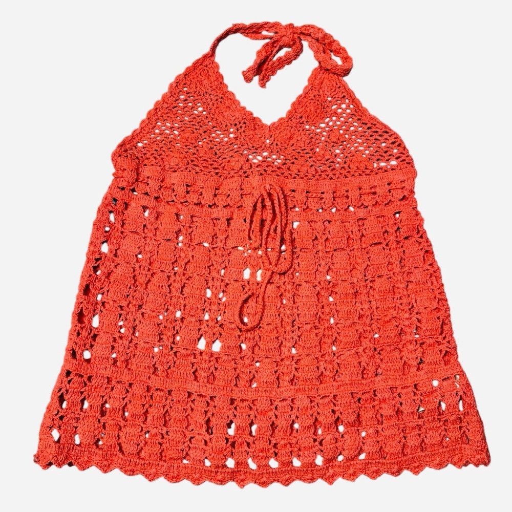 Free People NWT New $128 Free People Bayside Crochet Radiant Watermelon Size L / US 10 / IT 46 - 3 Thumbnail