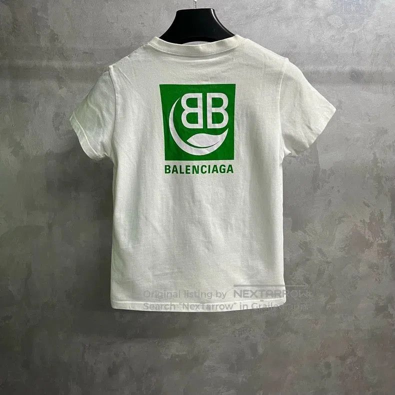 Balenciaga Balenciaga White Logo Print Casual Tee. Size US S / EU 44-46 / 1 - 2 Thumbnail
