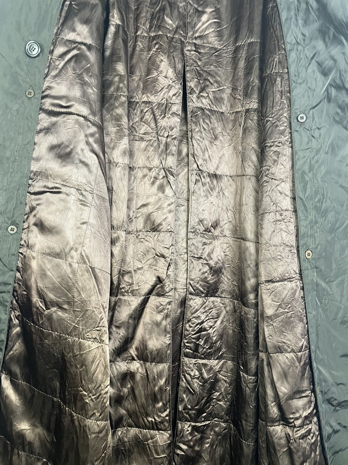 Prada 🔥Rare Prada Double Breasted Belted Nylon Trech Coat Size L / US 10 / IT 46 - 12 Thumbnail