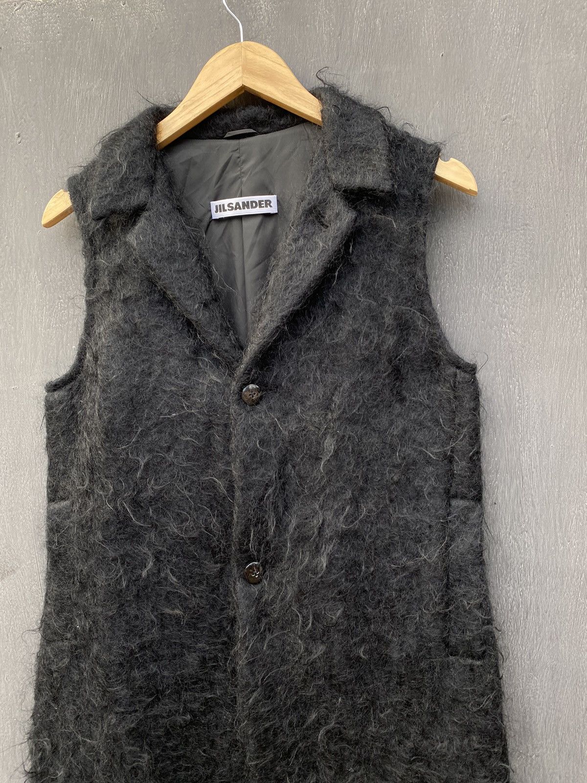 Jil Sander Jil Sander Mohair black Cape size 38 Size XS / US 0-2 / IT 36-38 - 2 Thumbnail