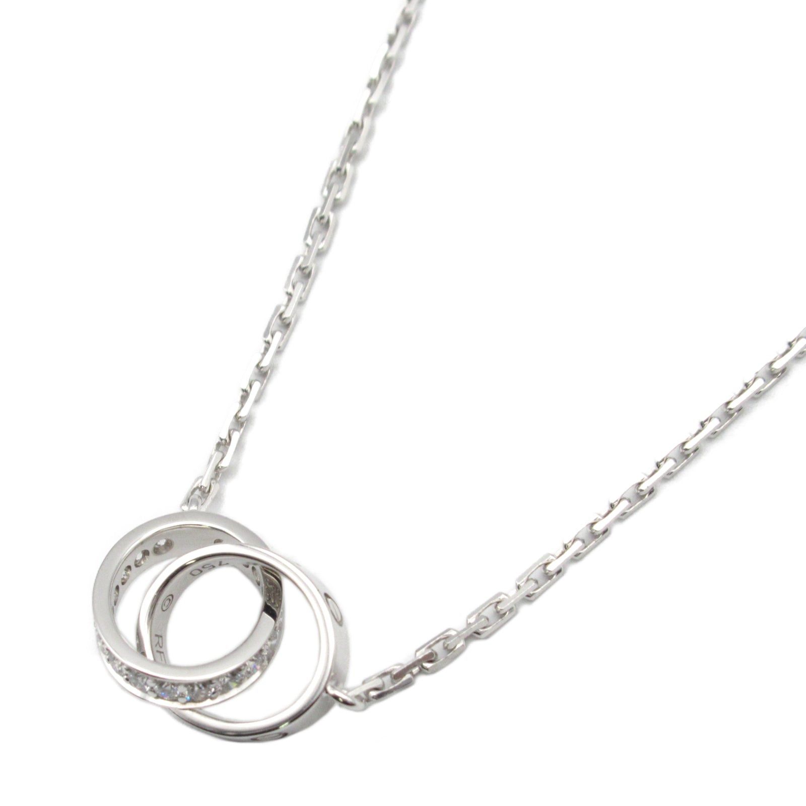 Cartier Cartier Baby Love Necklace K18Wg (White Gold) Diamond Clear Size ONE SIZE - 1 Thumbnail