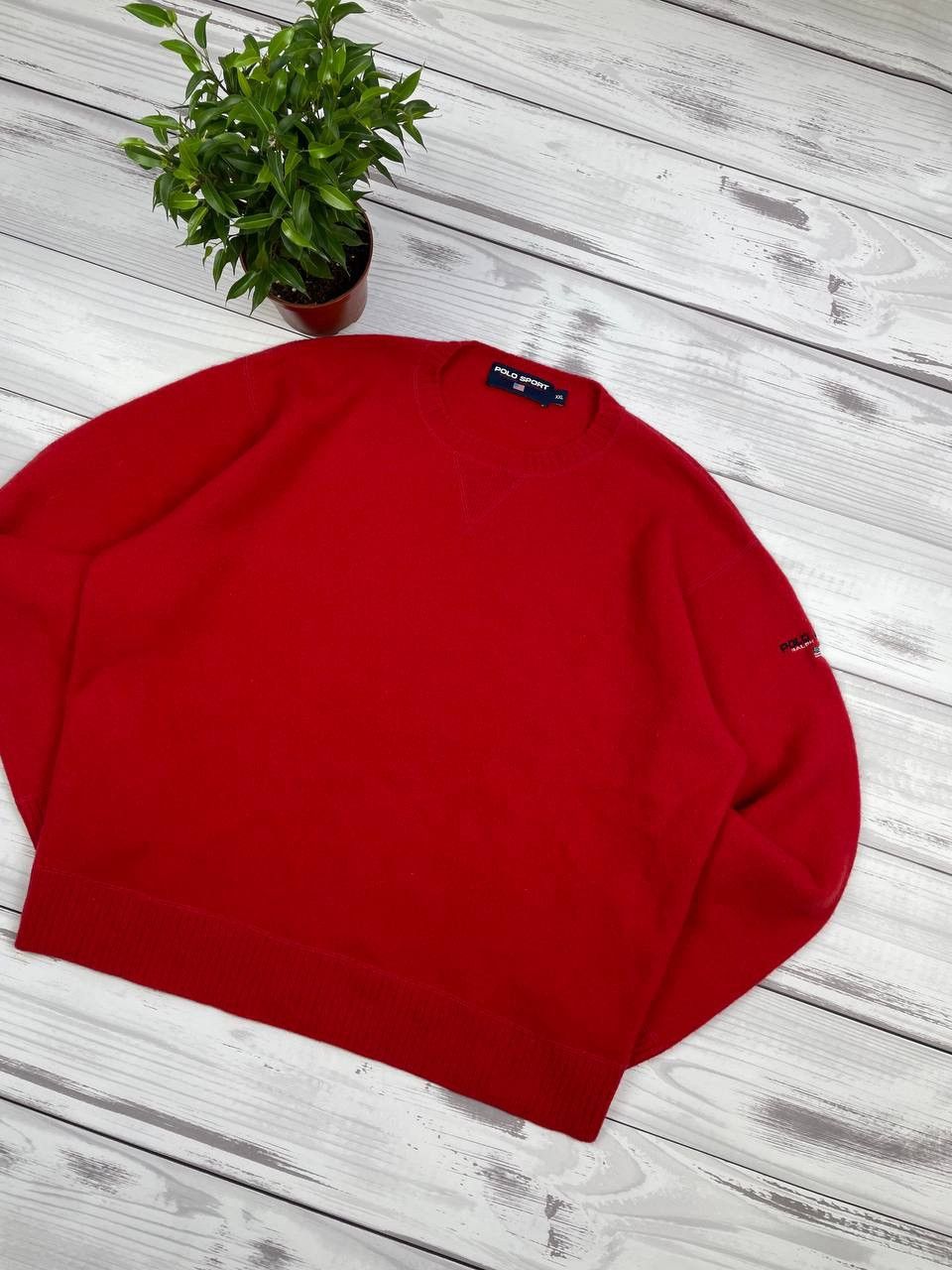 Polo Ralph Lauren Vintage Polo sport sweater 90s rare Size US XL / EU 56 / 4 - 2 Thumbnail