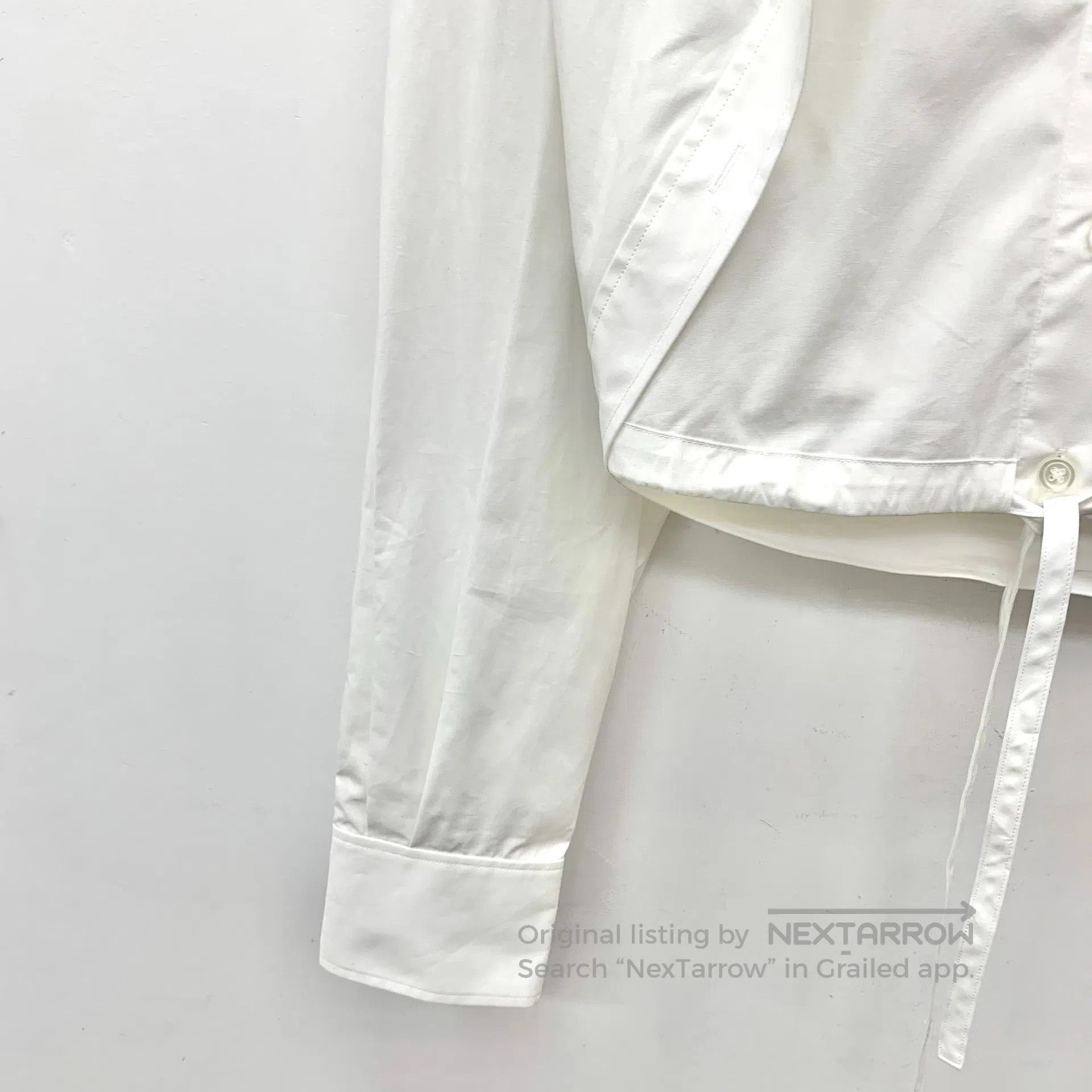 Alexander Wang Alexander Wang White Drawstring Waist Reversible Collar Si Size XS / US 0-2 / IT 36-38 - 4 Thumbnail