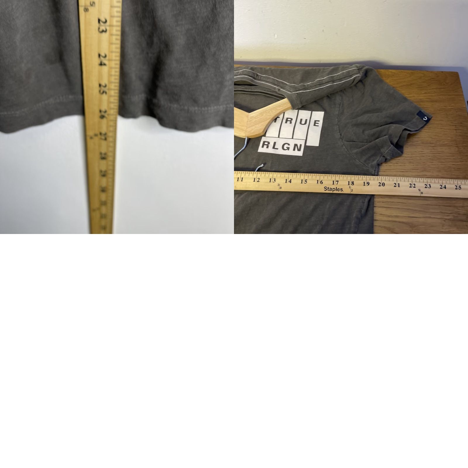 True Religion VINTAGE True Religion T-Shirt Mens Regular Gray Cotton Double-Sided Graphic Designer 90s Y2K Men Short Sleeve Crew Neck Medium Size US M / EU 48-50 / 2 - 9 Thumbnail