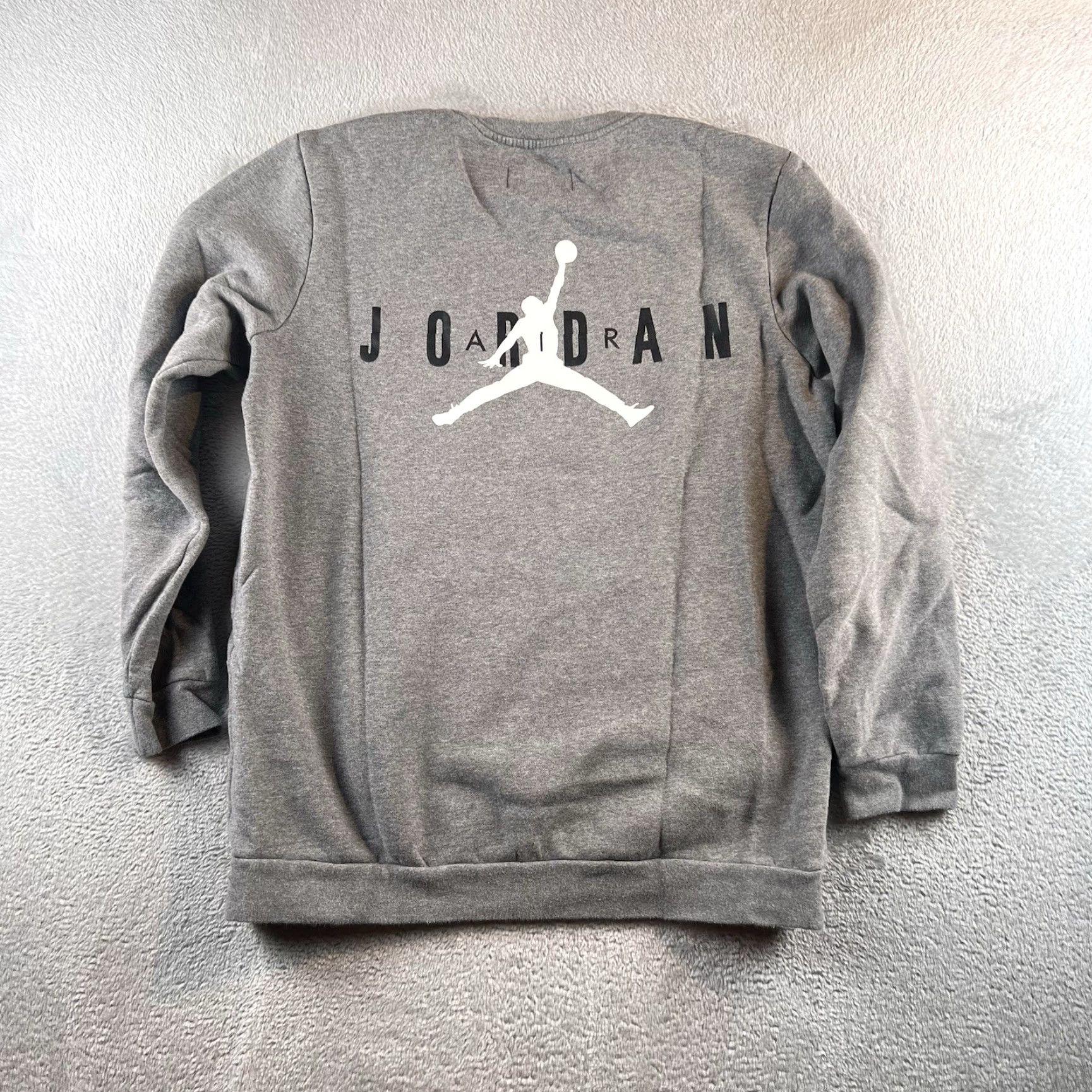 Nike Nike Jordan Jump man Crew Neck Sweatshirt Mens L Grey Black White Graphic Print Pockets Pullover Size US L / EU 52-54 / 3 - 2 Thumbnail