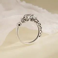 VIBE Vintage Thai Silver 925 Ring Size ONE SIZE - 4 Thumbnail