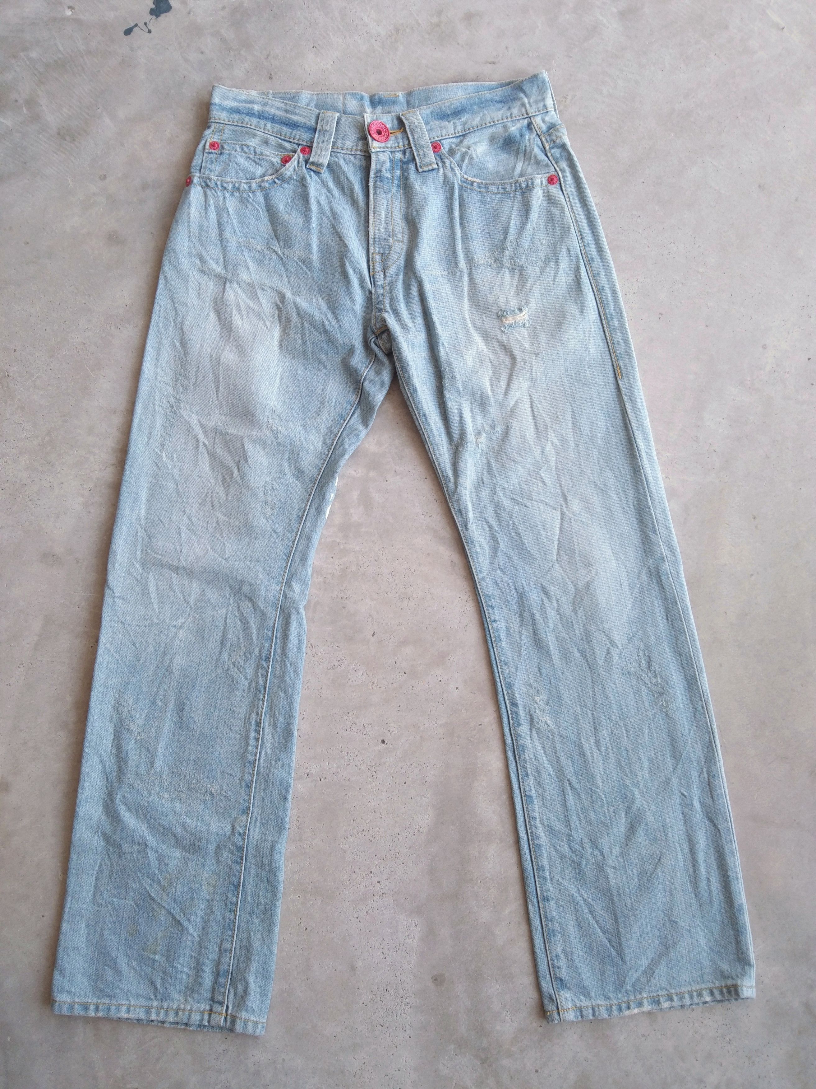Japanese Brand Vintage Japanese Brand CO&LU Big Logo Denim Jeans 30x30 Size US 30 / EU 46 - 2 Thumbnail