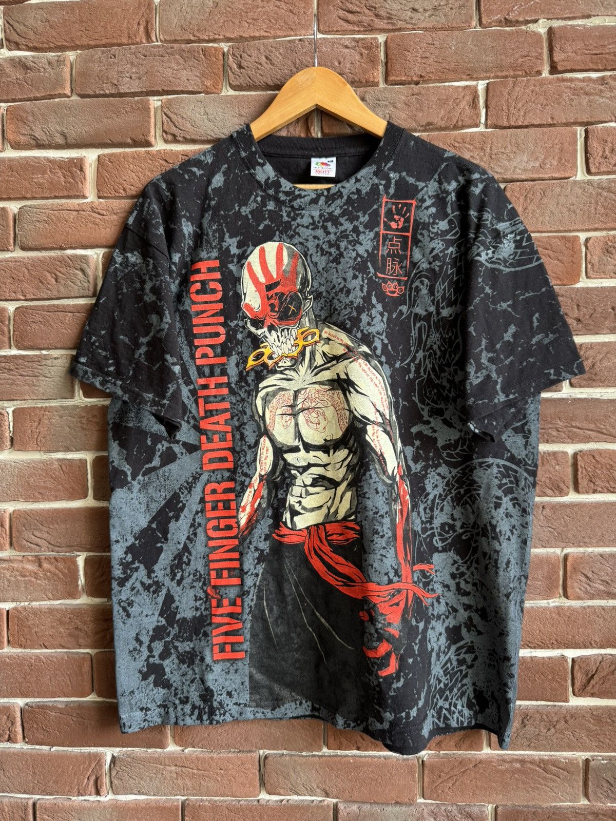 Band Tees Vintage Y2K Five Finger Death Punch Anime Art Band T Shirt Size US XL / EU 56 / 4 - 1 Thumbnail