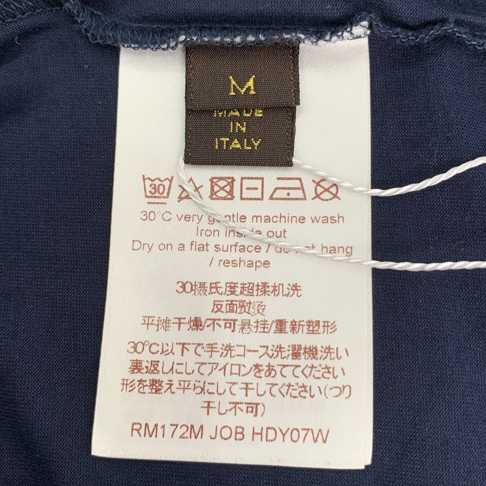 Louis Vuitton LOUIS VUITTON Grey & Navy LV Logo Cotton T-Shirt Size M Made Size US M / EU 48-50 / 2 - 4 Thumbnail