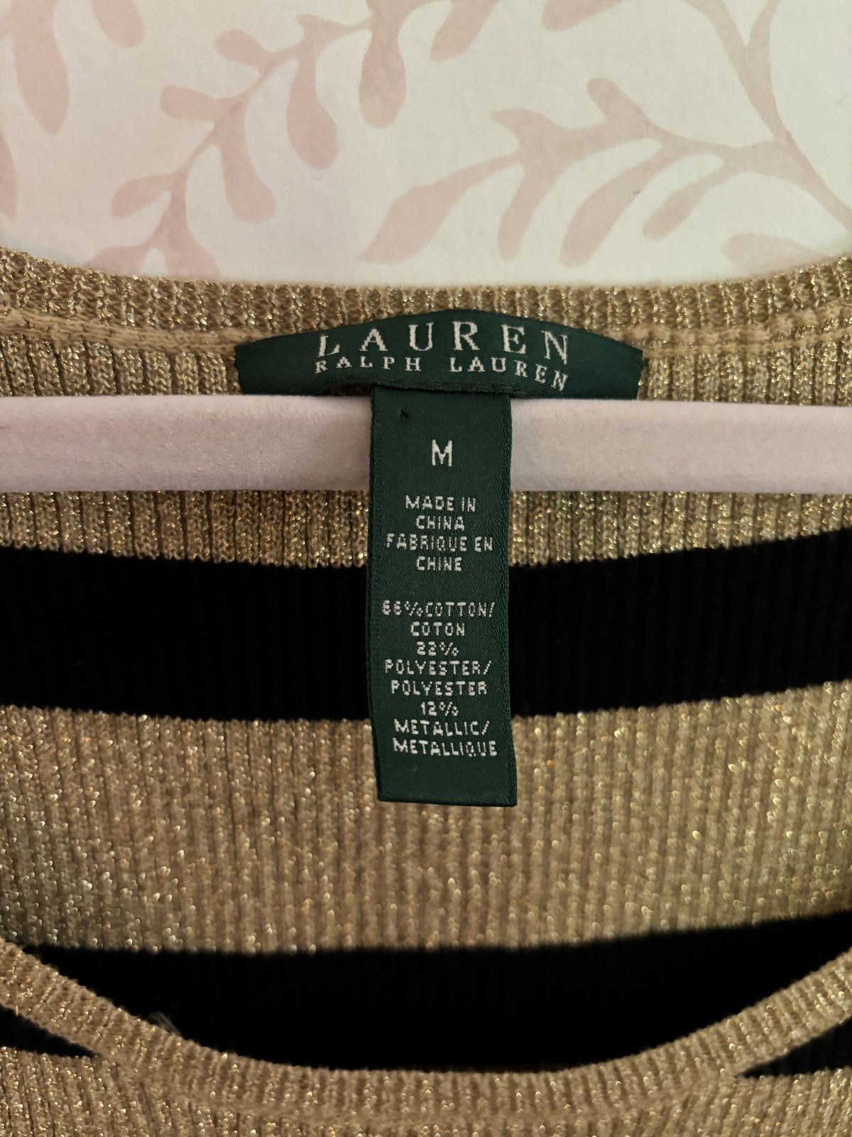 Polo Ralph Lauren Ralph Lauren Striped Tank Top - Gold and Black M Size M / US 6-8 / IT 42-44 - 3 Thumbnail