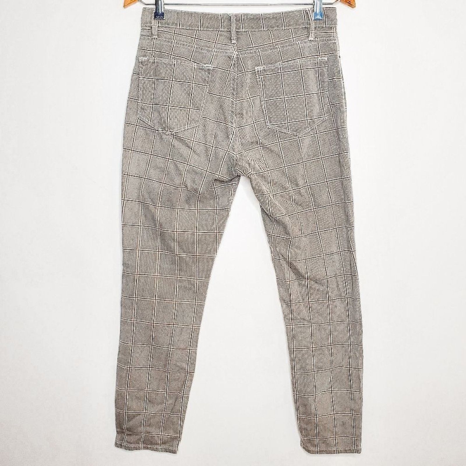 Frame Frame Gray Le High Skinny Crop Window Pane Plaid Skinny Pant Size 28" / US 6 / IT 42 - 4 Thumbnail