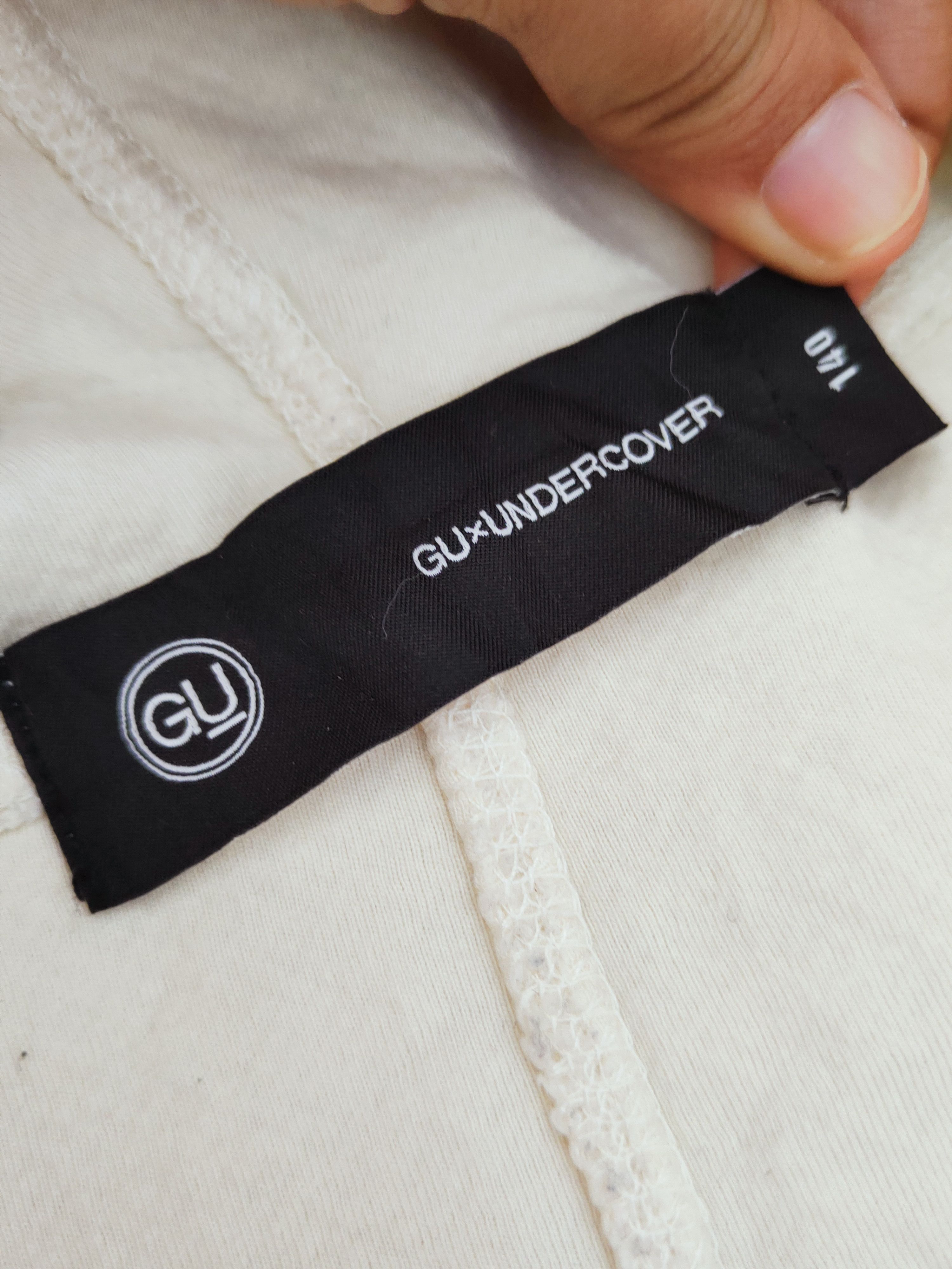 GU × Undercover GU ❌ Undercover Ivory Fur Hoodie Sweater COLLABORATION STUFF Size L / US 10 / IT 46 - 12 Thumbnail