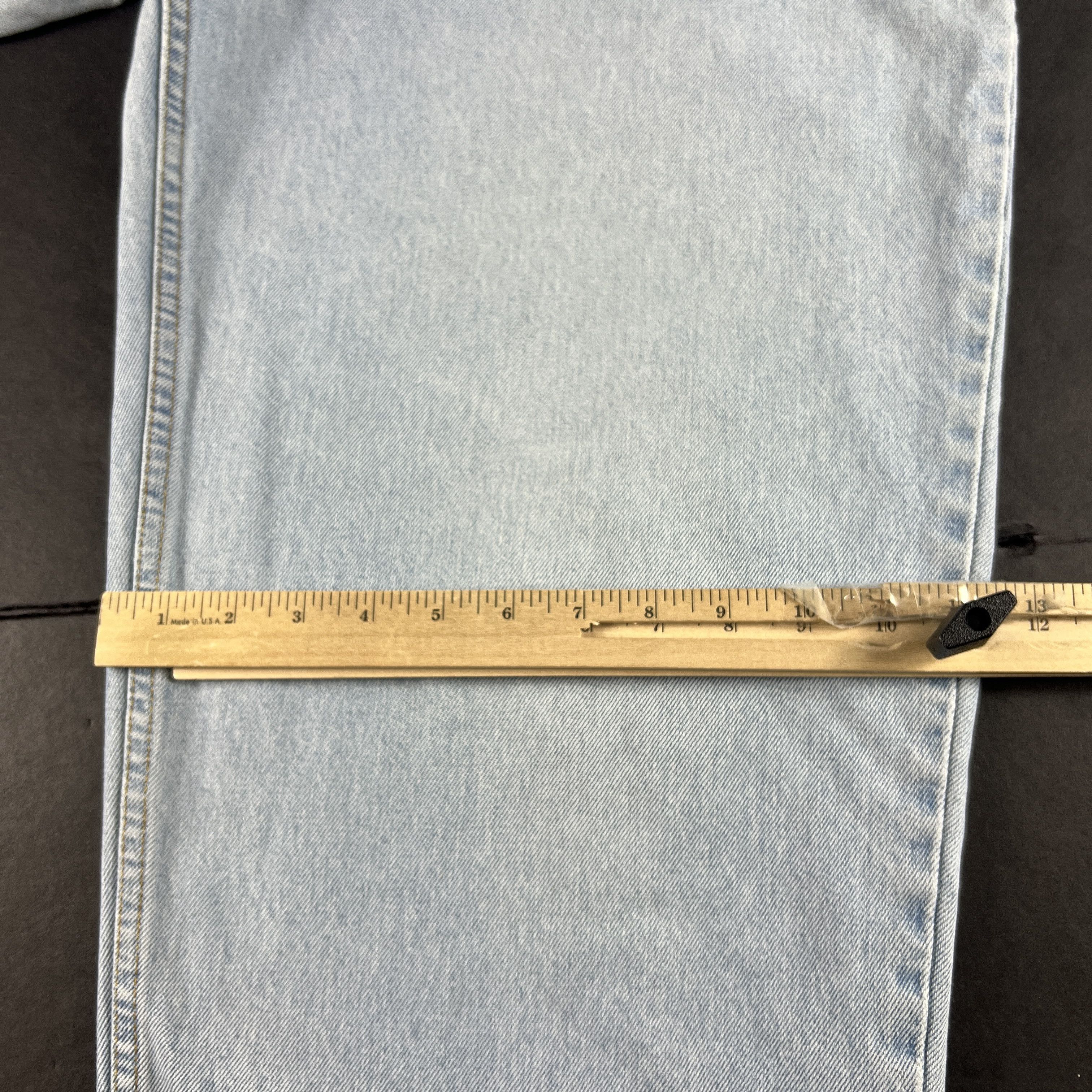 Levi's × Vintage Y2K Levi's Jeans 570 Baggy Light Blue Faded Cotton Denim Size US 38 / EU 54 - 19 Thumbnail