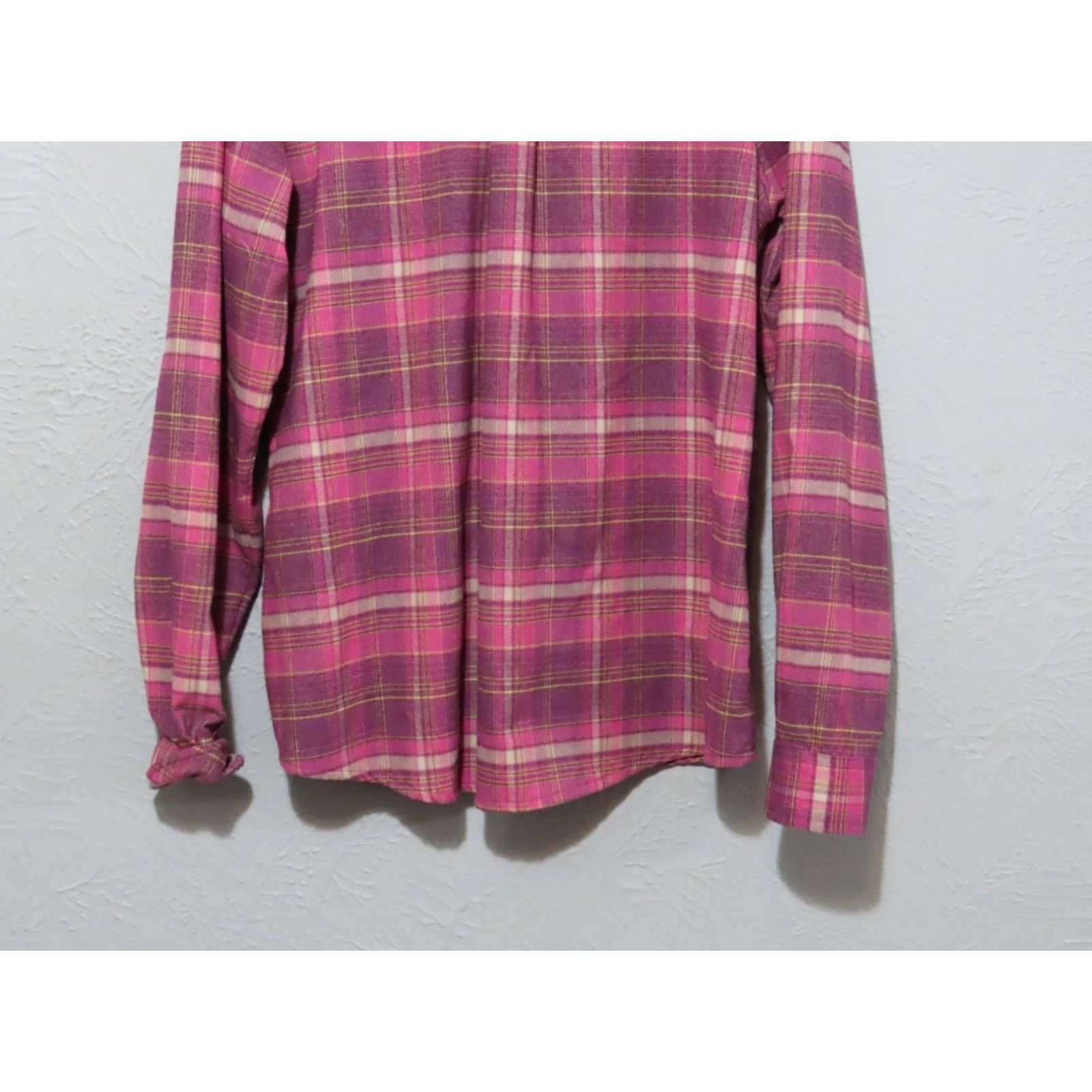 Vintage Cabela's Women's XL Flannel Long Sleeve Purple Shirt Top Button-Up Blouse Knit? Wait. Size XL / US 12-14 / IT 48-50 - 7 Thumbnail