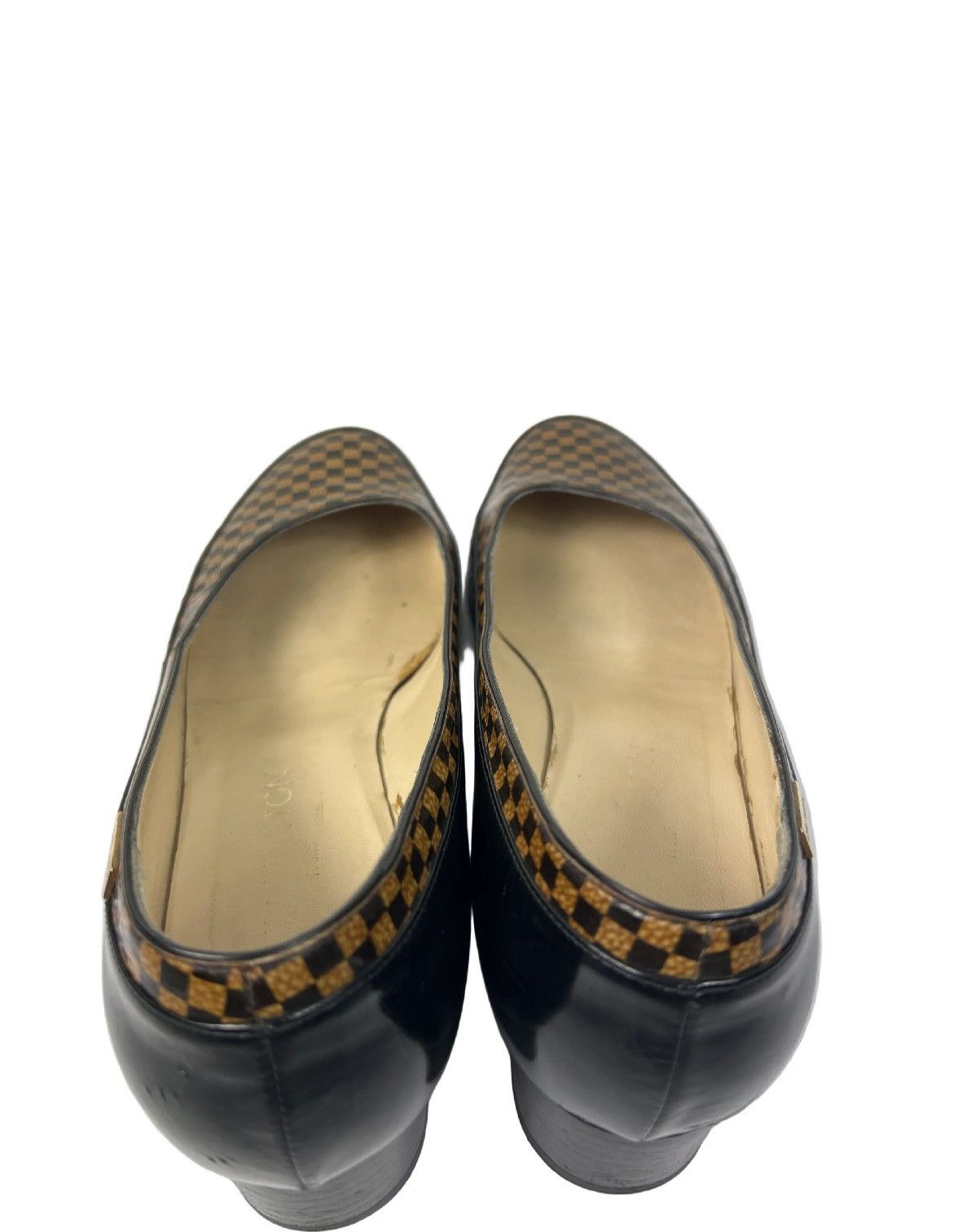 Louis Vuitton Louis Vuitton Damier Ebene Heels Size US 5.5 / IT 35.5 - 6 Thumbnail