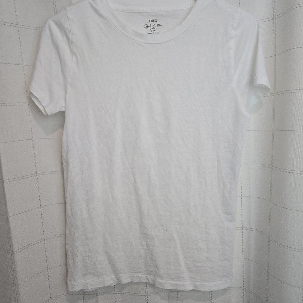 J.Crew J. Crew Vintage Slub Cotton Crewneck Tee Size L / US 10 / IT 46 - 2 Thumbnail