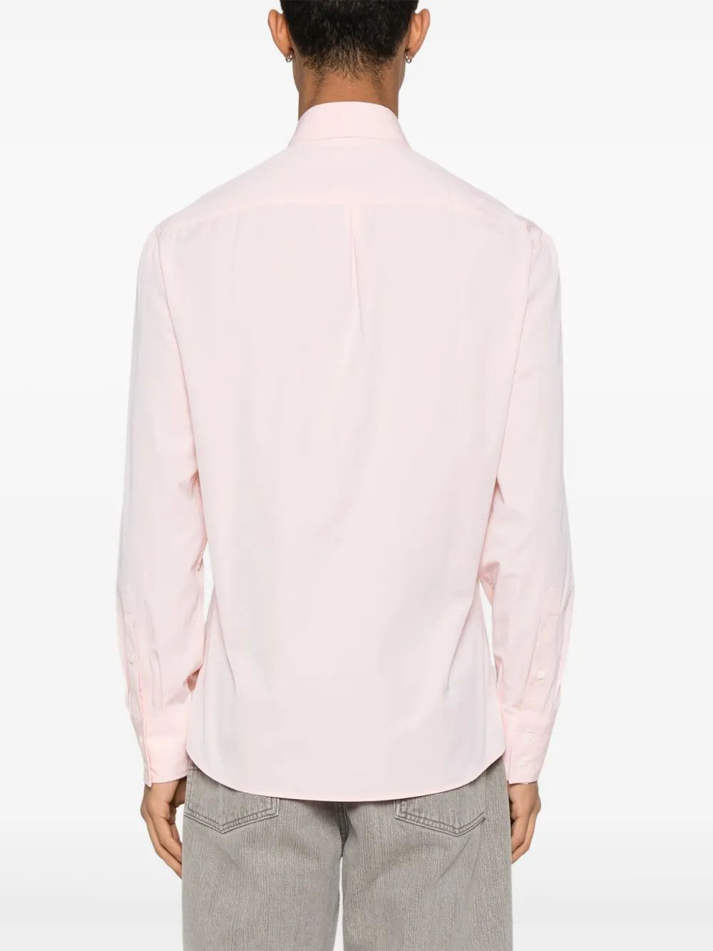 Brunello Cucinelli o1y0526 Solid Color Shirt in Pink Size US L / EU 52-54 / 3 - 3 Thumbnail