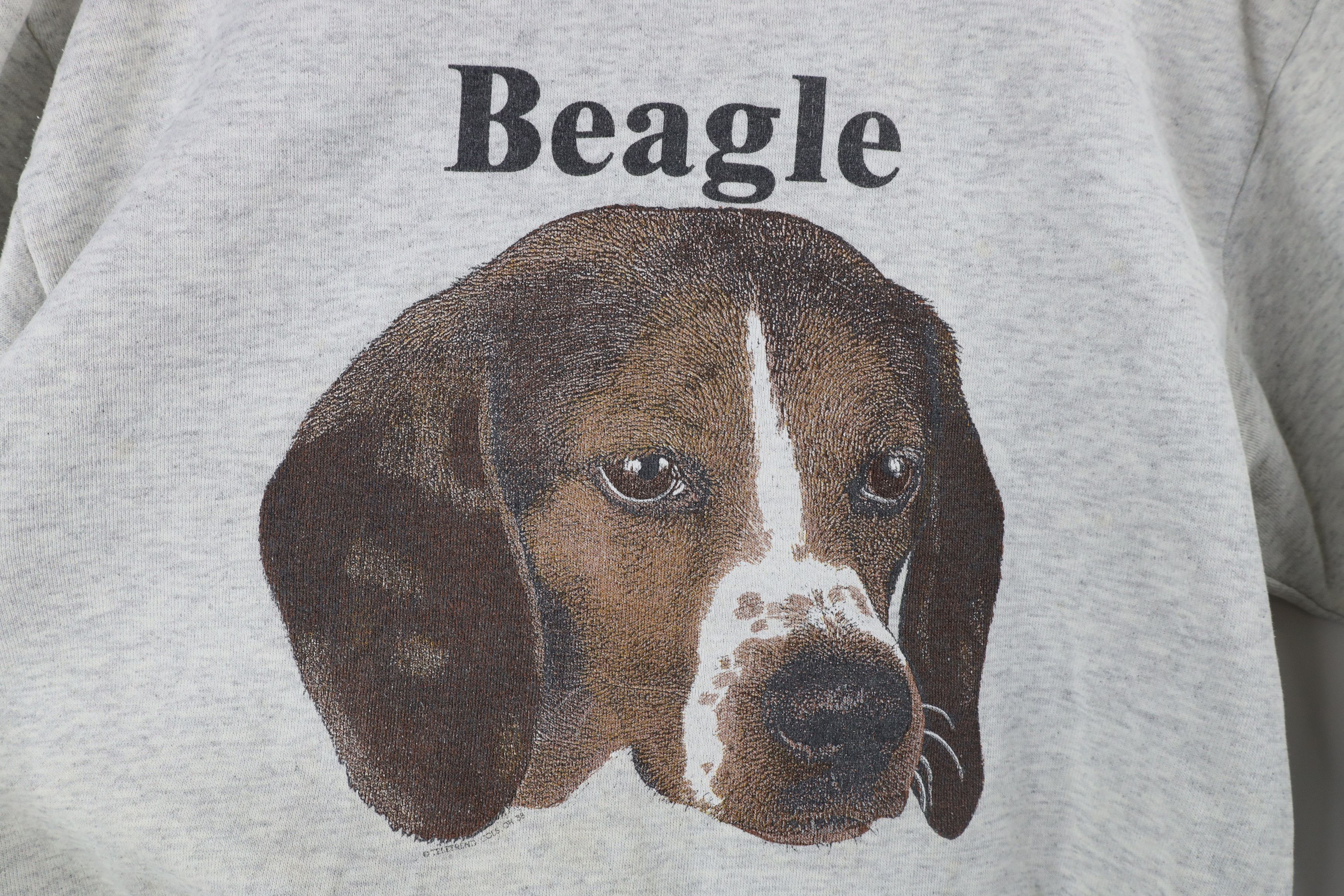Vintage Vintage 80s Streetwear Spell Out Beagle Dog Sweatshirt USA Size US L / EU 52-54 / 3 - 4 Thumbnail