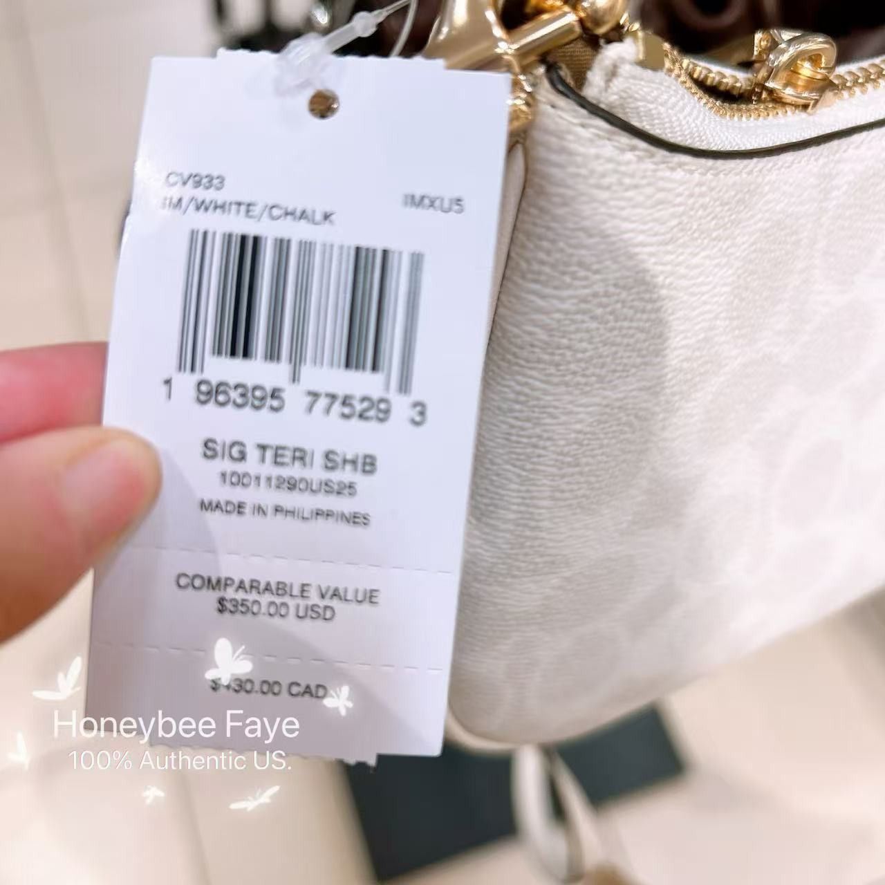 Coach Teri Shoulder Bag In Signature Canvas CV933 Size ONE SIZE - 4 Thumbnail