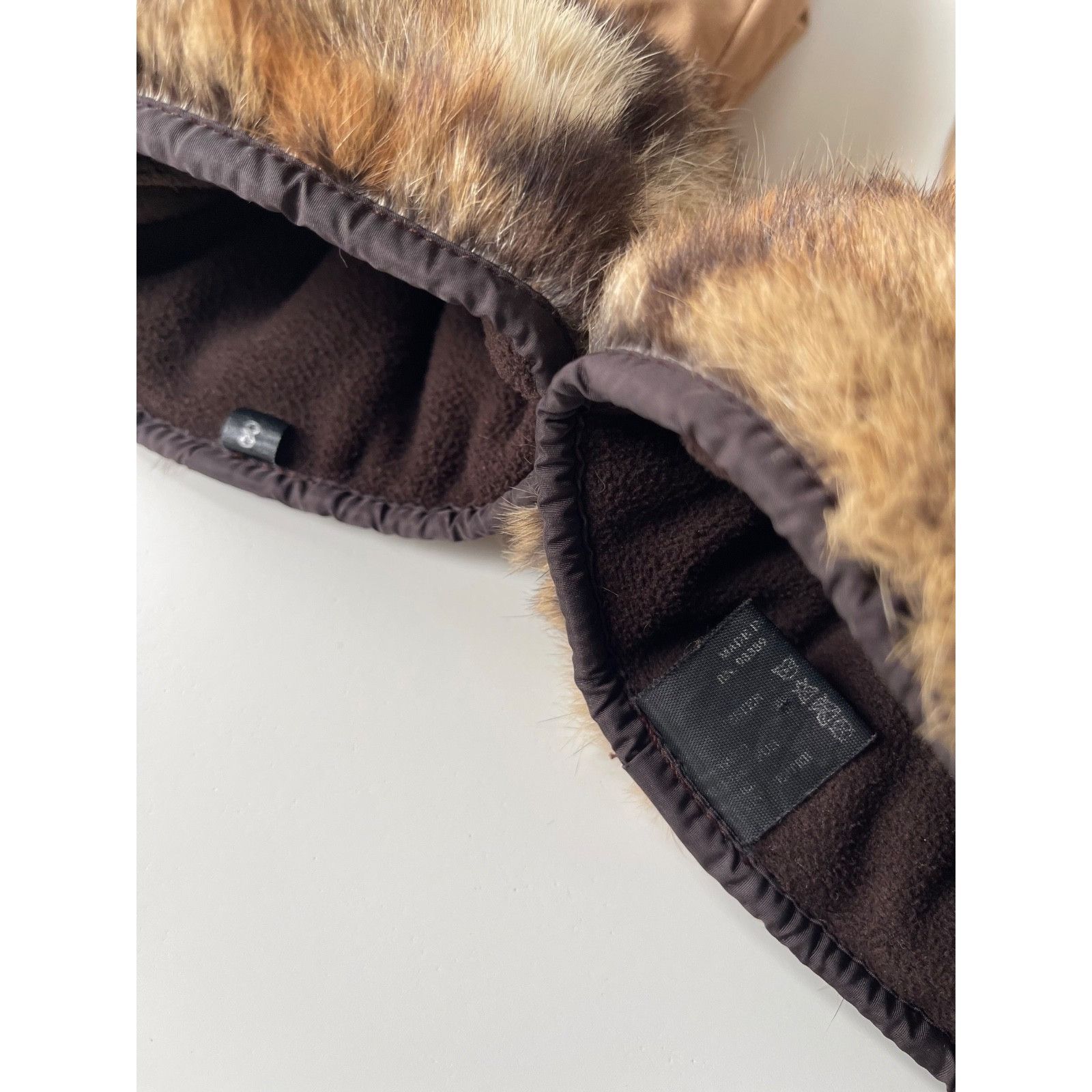 Prada Prada Fur Beige Nylon Gloves Size 8 Vintage 2000 Size ONE SIZE - 11 Thumbnail