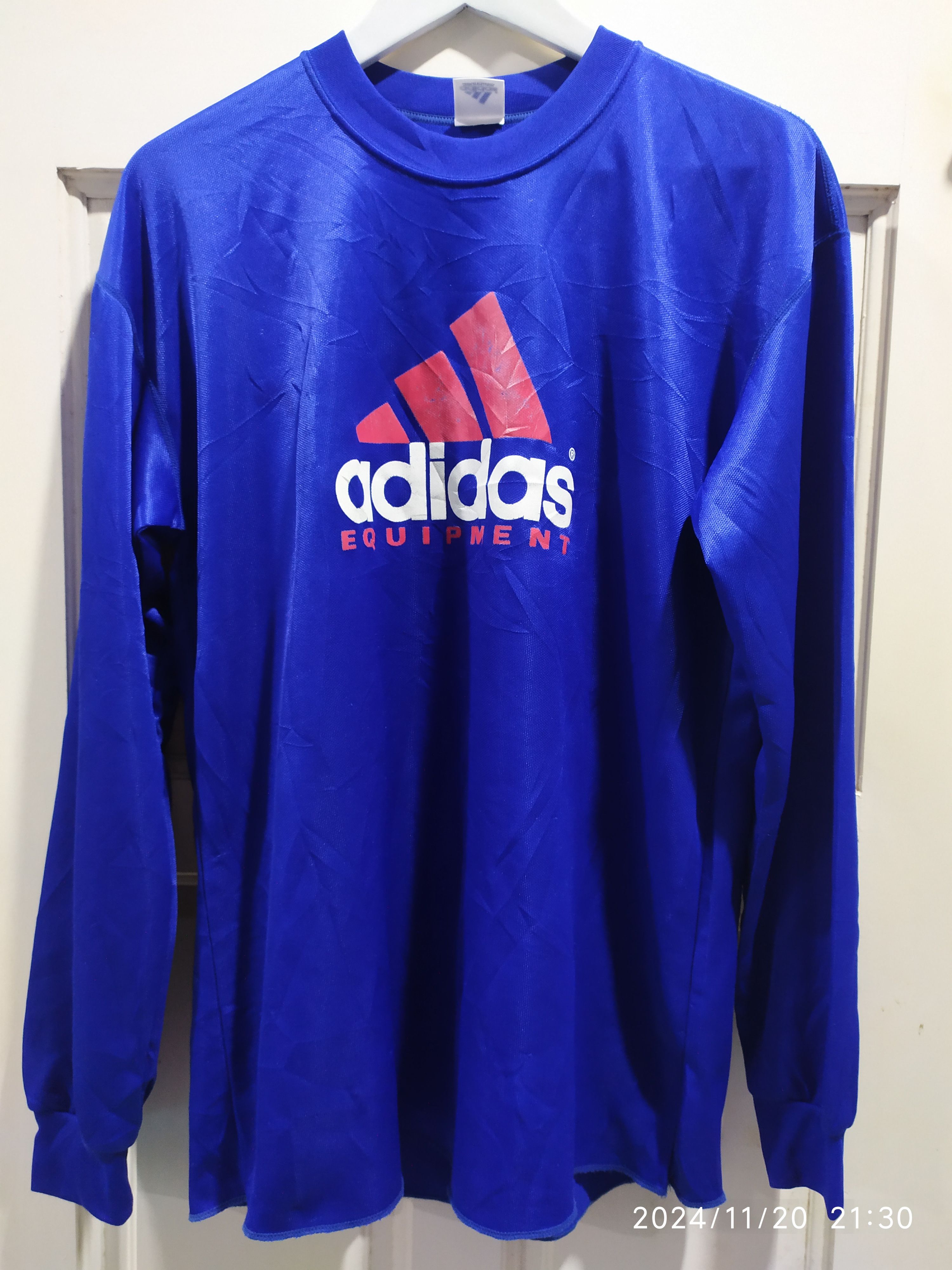 Adidas × Equipment × Vintage Adidas Equipment vintage 90s jersey made in Japan Size US L / EU 52-54 / 3 - 1 Thumbnail