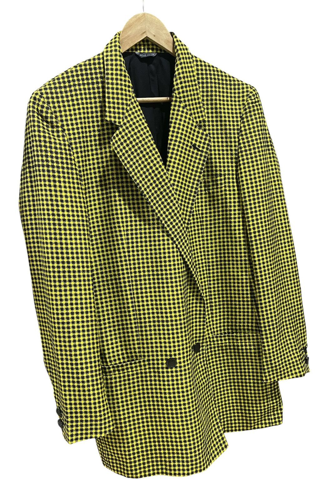 Versace Vintage Gianni Versace Silk Checked Pattern Design Jacket Size US M / EU 48-50 / 2 - 5 Thumbnail