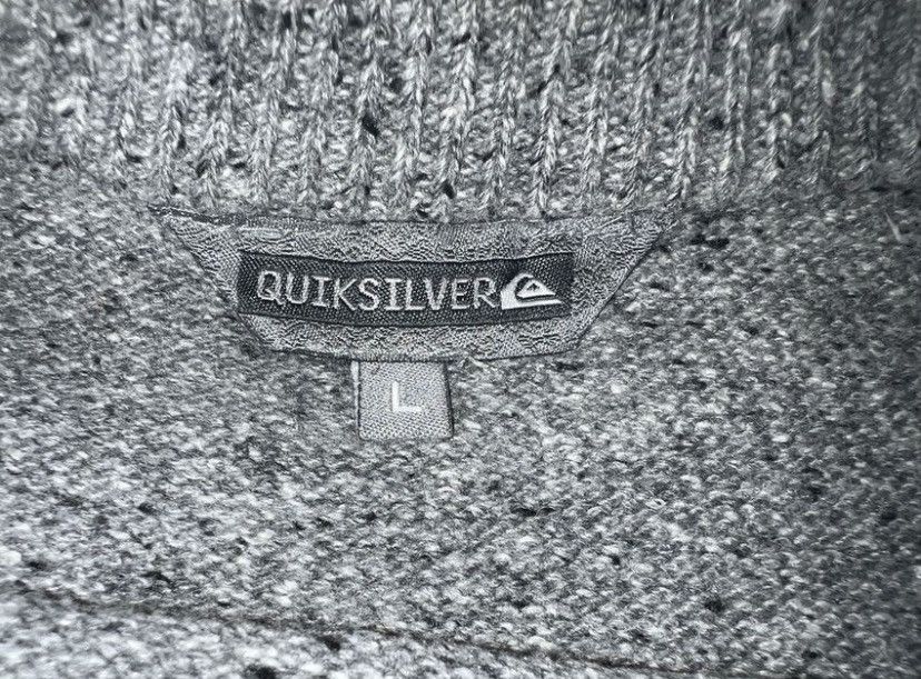 Quiksilver Vintage Quiksilver Crewneck Knitwear Grey Sweatshirt Size US L / EU 52-54 / 3 - 7 Thumbnail