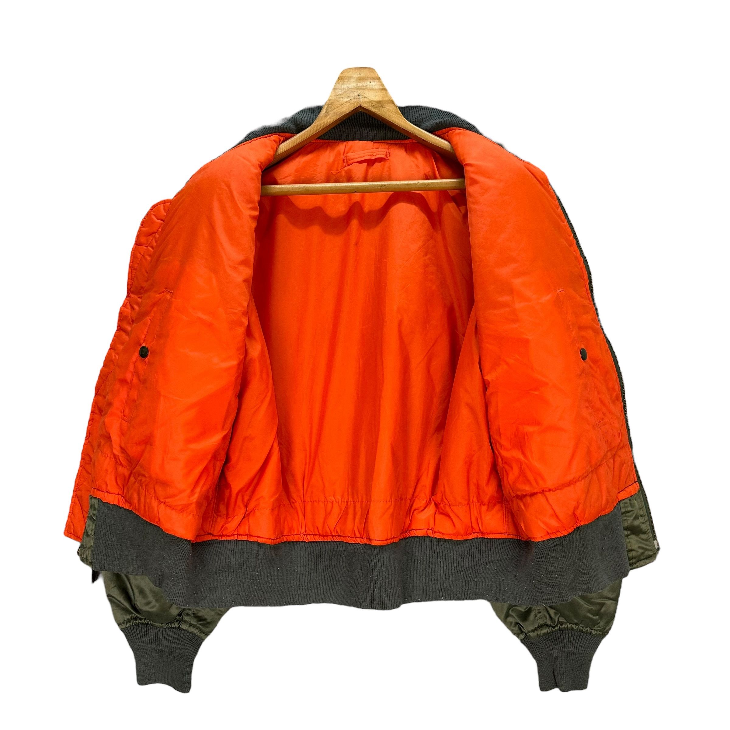 Vintage 90's CORINTH MFG Made In USA Ma 1 Bomber Jacket #A3-0061 Size US L / EU 52-54 / 3 - 9 Thumbnail