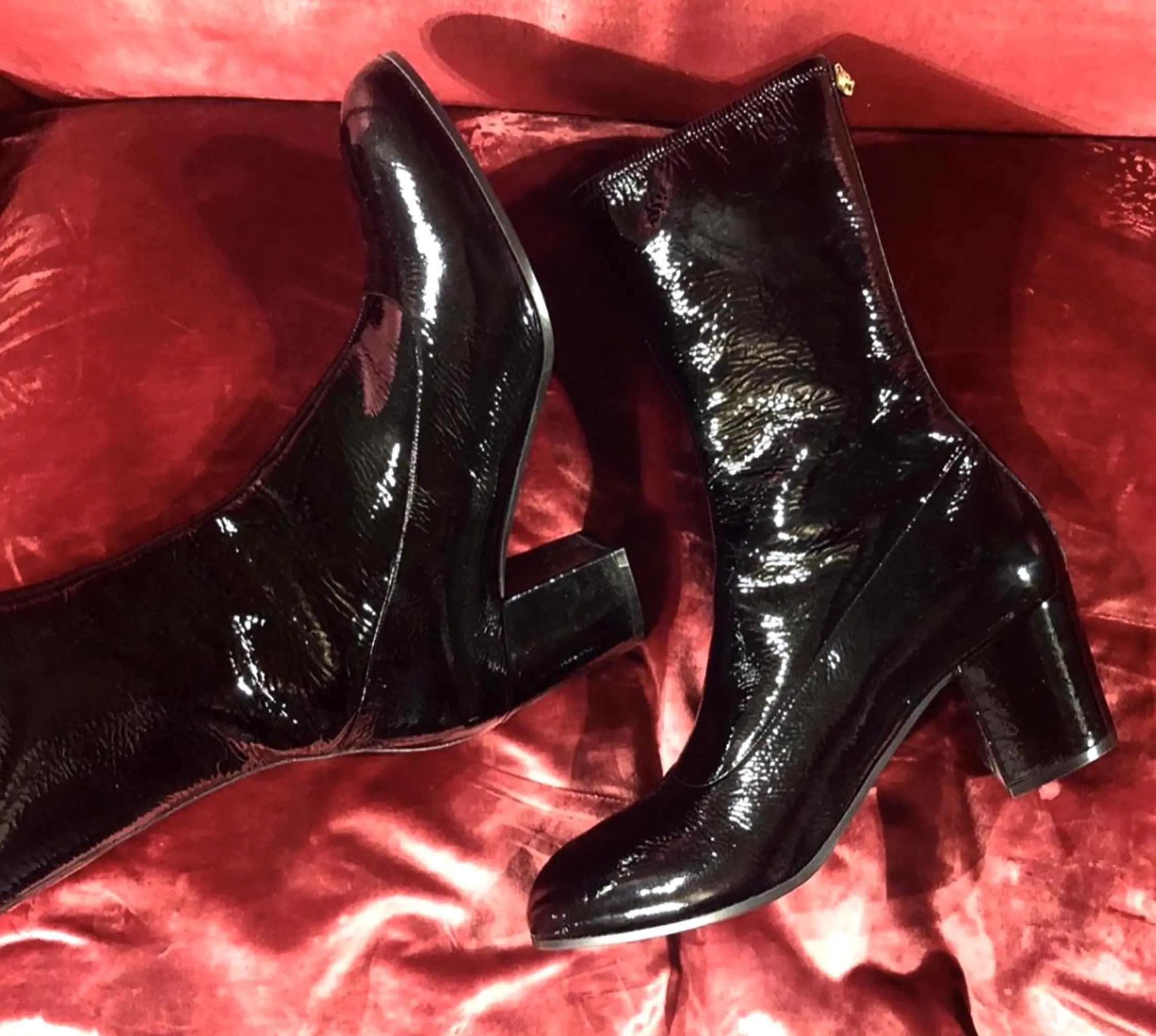 Gucci HOLYGRAIL GUCCI FETISH PUNK PRYNTIL PATENT LEATHER BOOTS Size US 13 / EU 46 - 9 Thumbnail