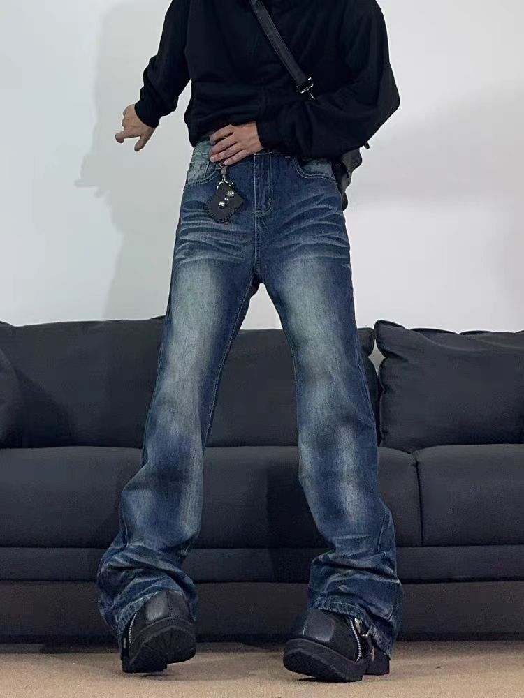 Japanese Brand × Jean High street distressed washed baggy straight leg jeans Size US 29 - 5 Thumbnail
