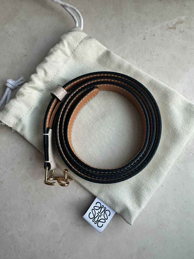 Loewe LOEWE Smooth leather fine leather narrow belt Size ONE SIZE - 4 Thumbnail