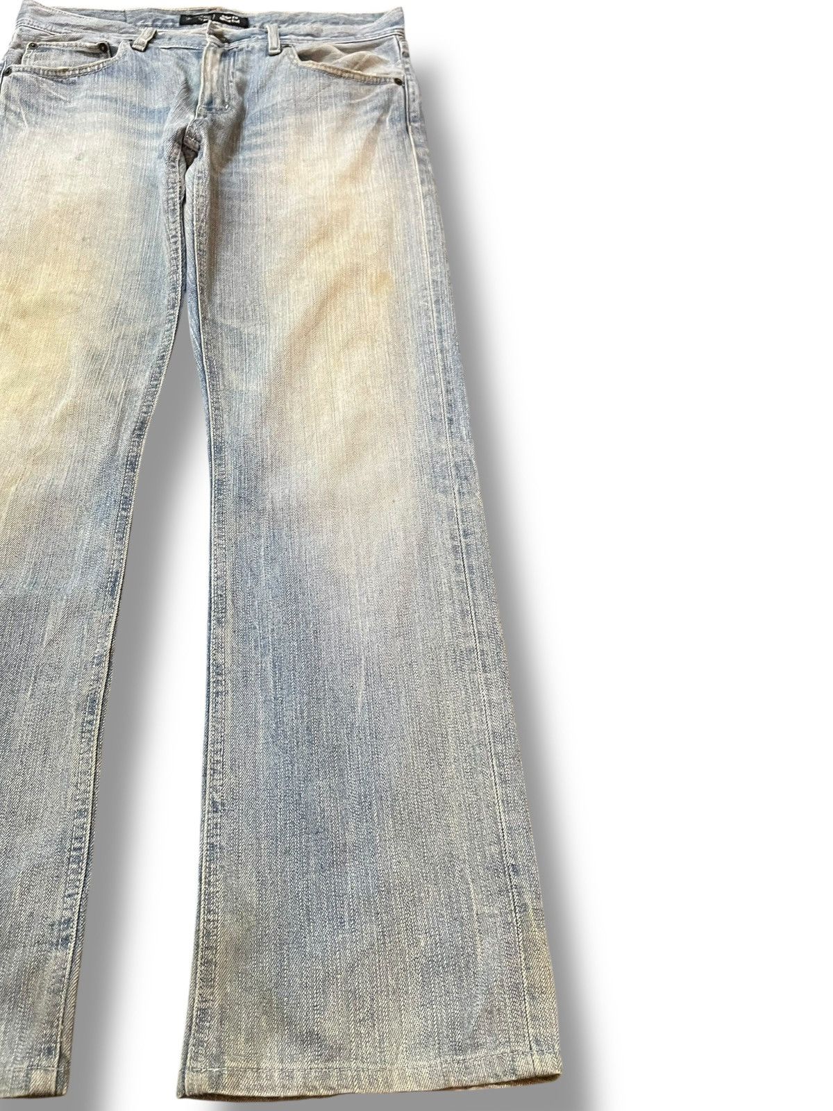 Uniqlo Vintagw Uniqlo Slim Fit Shoe Cut Faded Denim Size US 32 / EU 48 - 5 Thumbnail