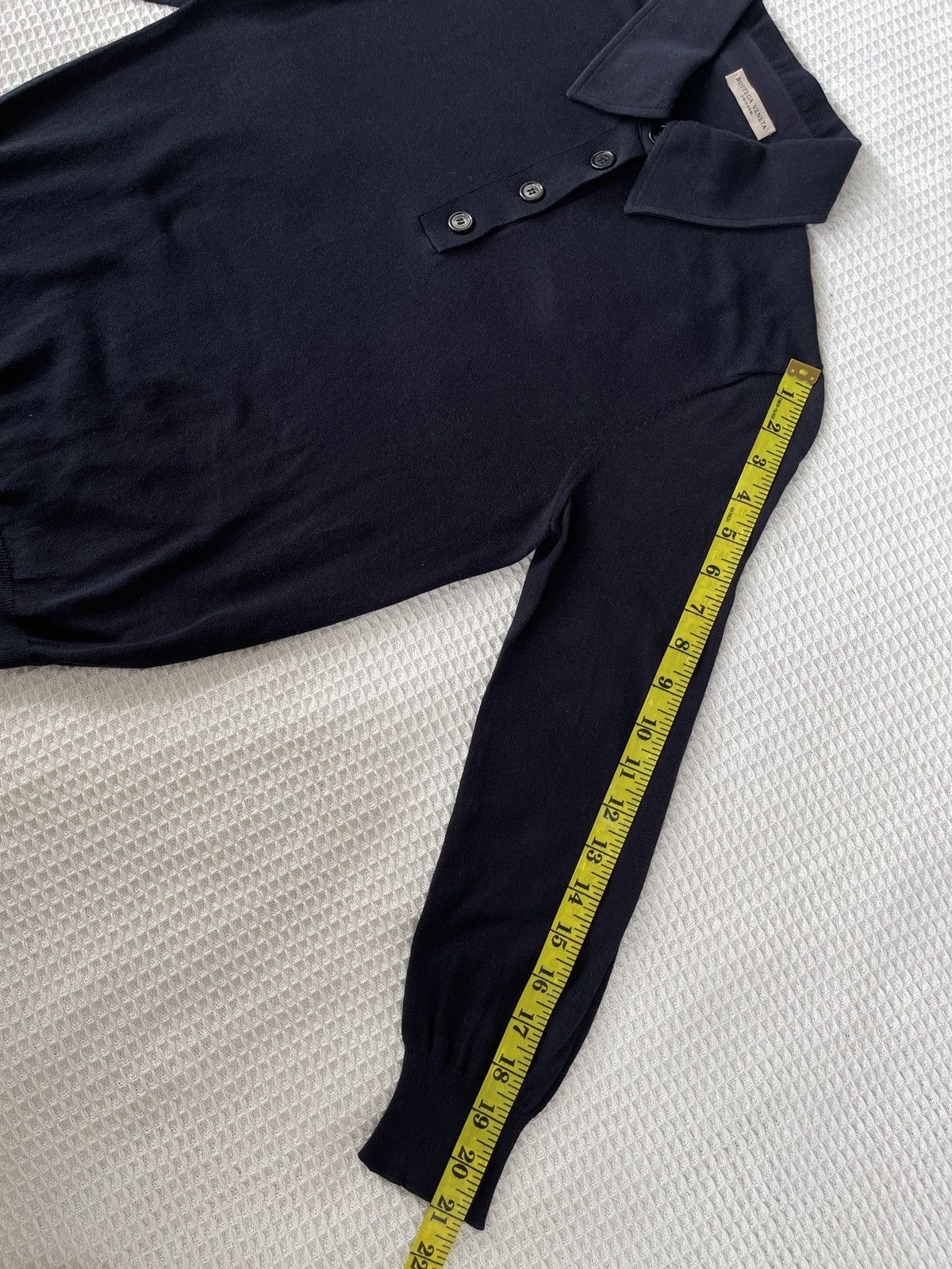 Bottega Veneta Archive🔥BOTTEGA VENETA🔥Uniform Long Sleeve Polo Shirt Size S / US 4 / IT 40 - 11 Thumbnail