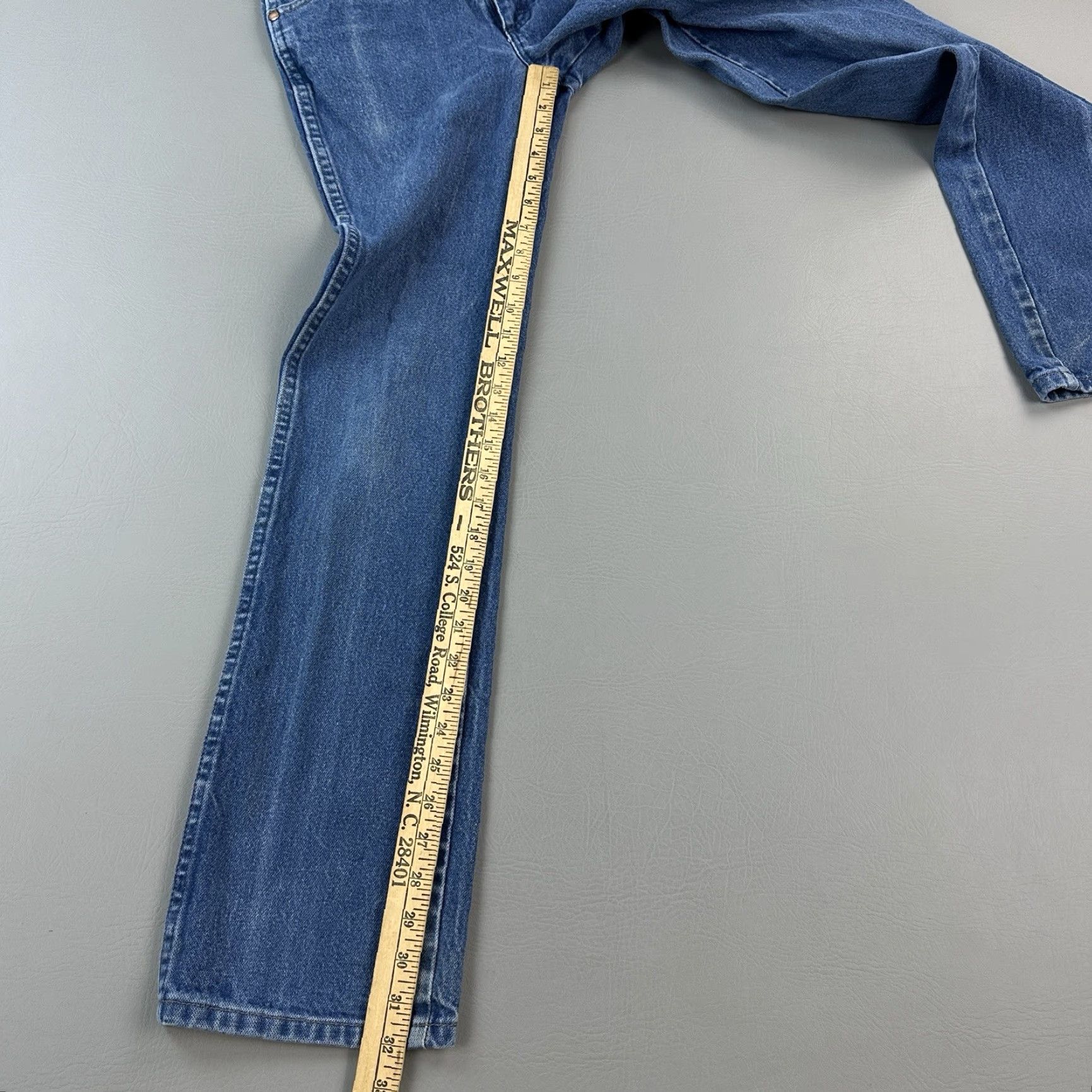 Wrangler Wrangler Jeans Mens 28x32 Blue Denim Cowboy Cut Slim Fit Western Rodeo Size US 28 / EU 44 - 6 Thumbnail