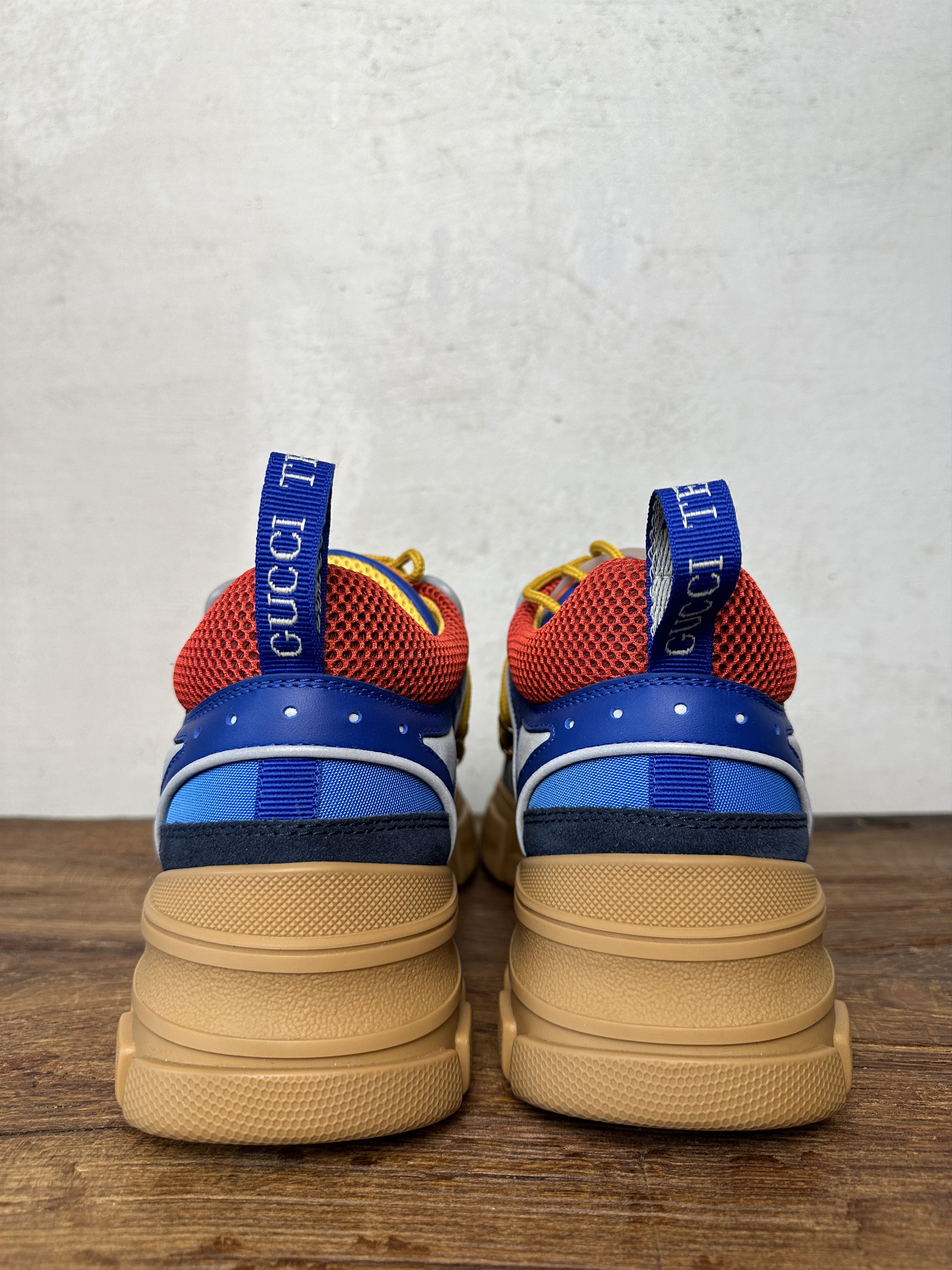 Gucci Gucci Flashtrek “Sega Blue Suede” Low Sneakers Size US 10 / EU 43 - 5 Thumbnail