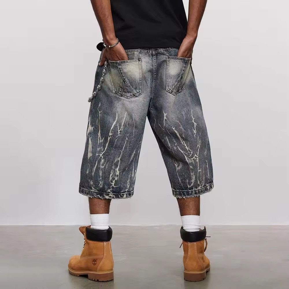 Jean × Vintage Y2K Lightning Pattern Denim jeans Size US 30 / EU 46 - 4 Thumbnail