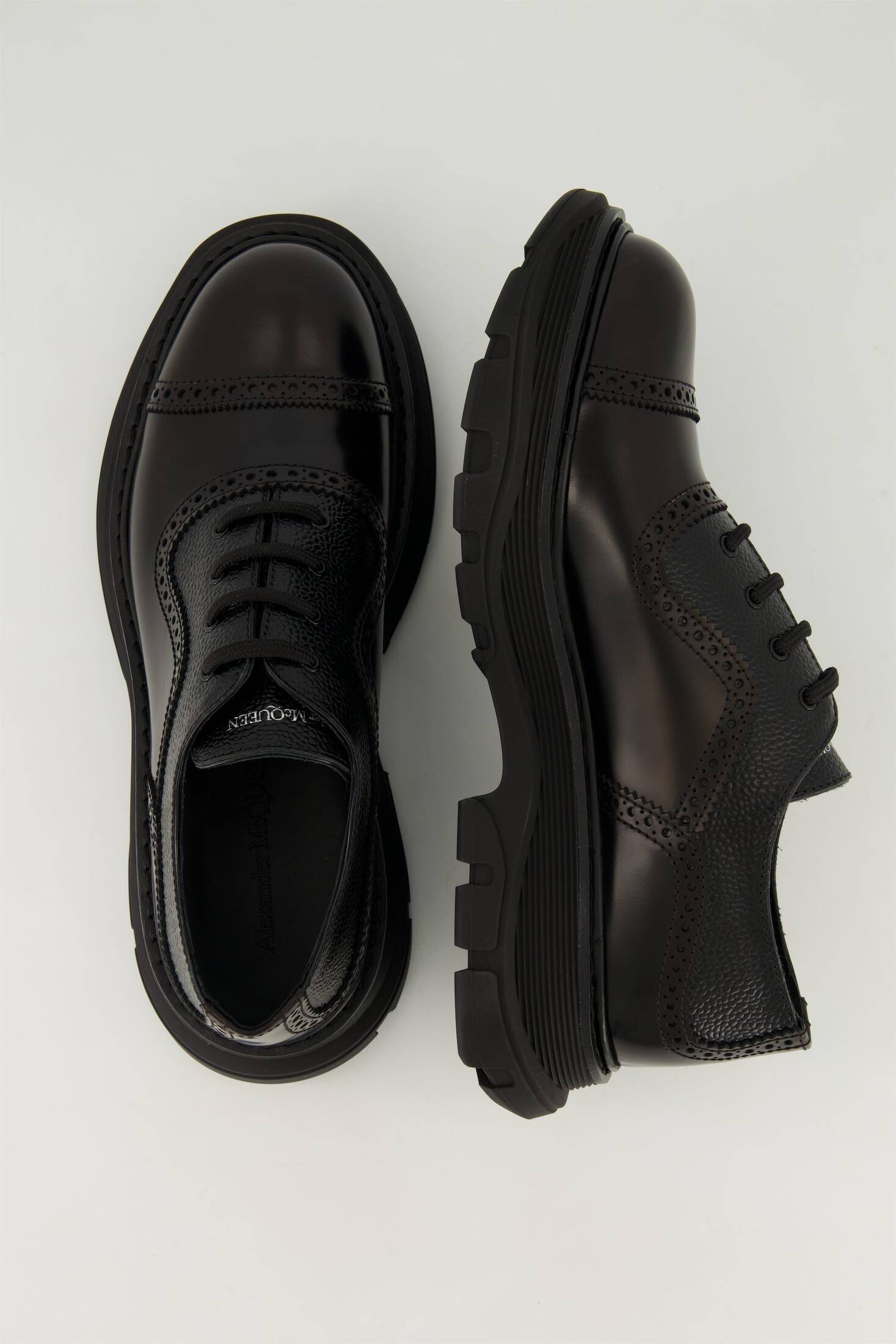 Alexander McQueen o1y1024 Laced Shoes in Black Size US 7 / EU 40 - 3 Thumbnail