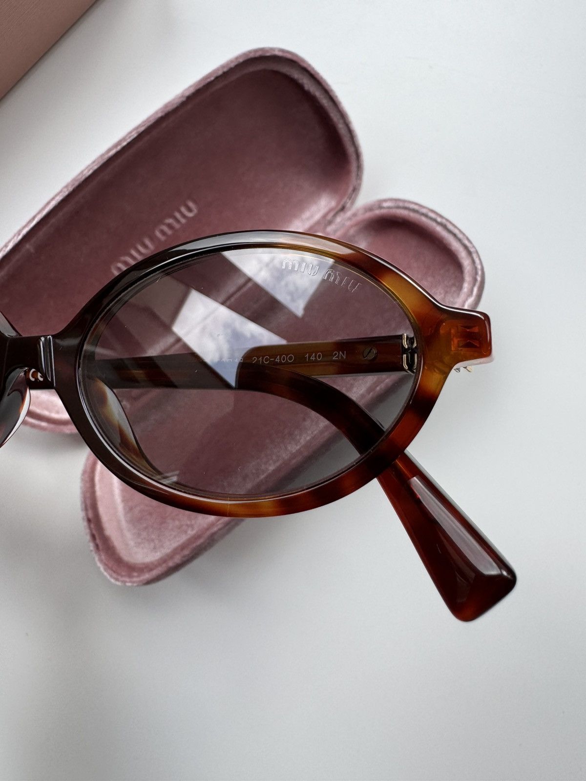 Miu Miu × Vintage NEW Miu Miu sunglasses MU 04ZS 21C40O Size ONE SIZE - 3 Thumbnail