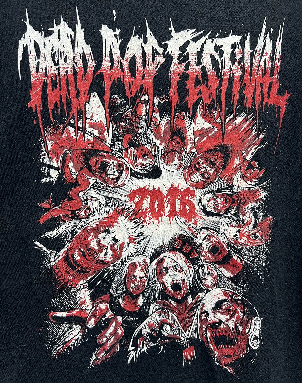 Band Tees × Japanese Brand × Vintage 🔥grailsale🔥 DEAD POP FESTIVAL ROCK TOUR 2016 GRAPHIC SHIRT Size US M / EU 48-50 / 2 - 3 Thumbnail