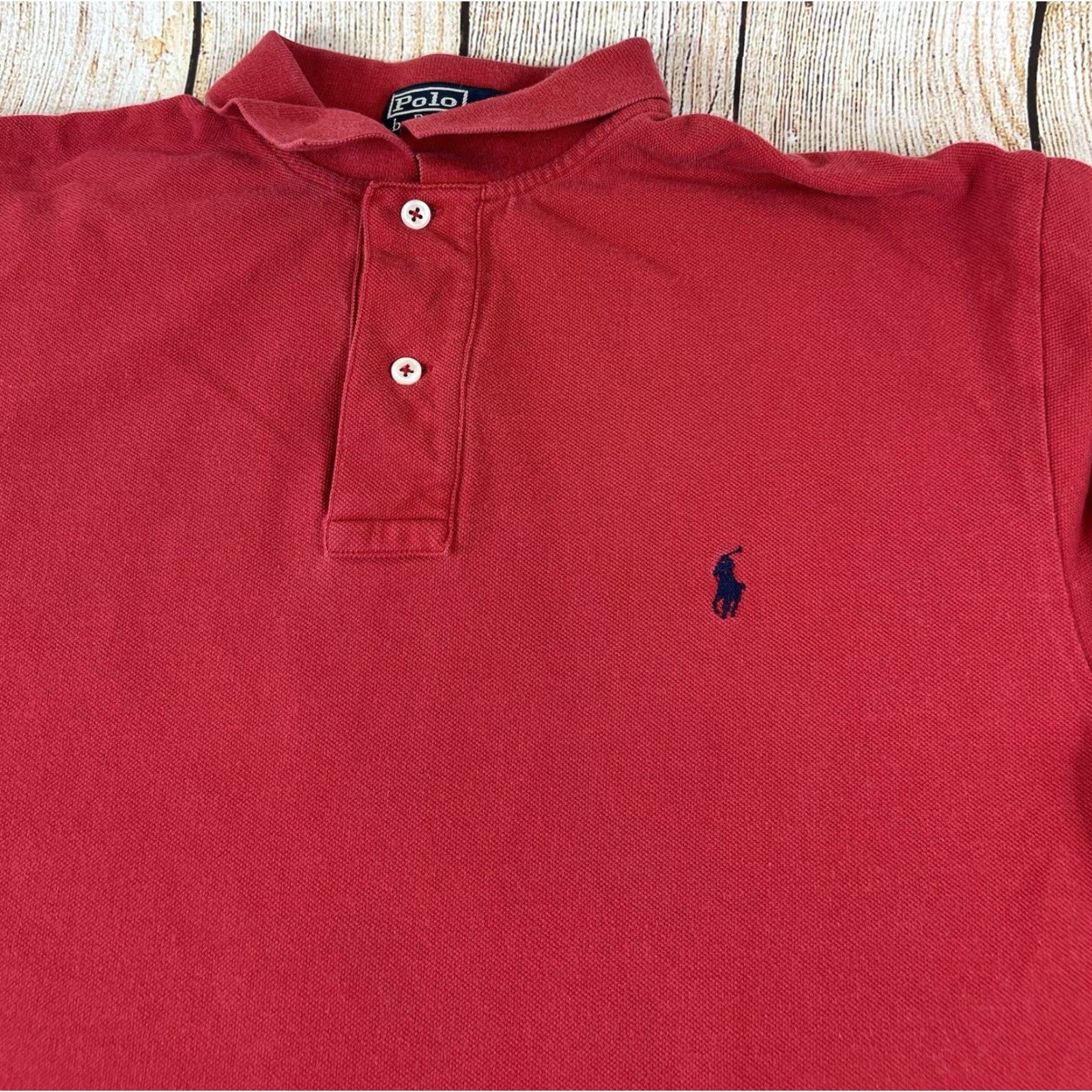Polo Ralph Lauren Polo Ralph Lauren Shirt Polo Red Long Sleeve Button-Up Cotton Mens Medium Shirt Size US M / EU 48-50 / 2 - 4 Thumbnail
