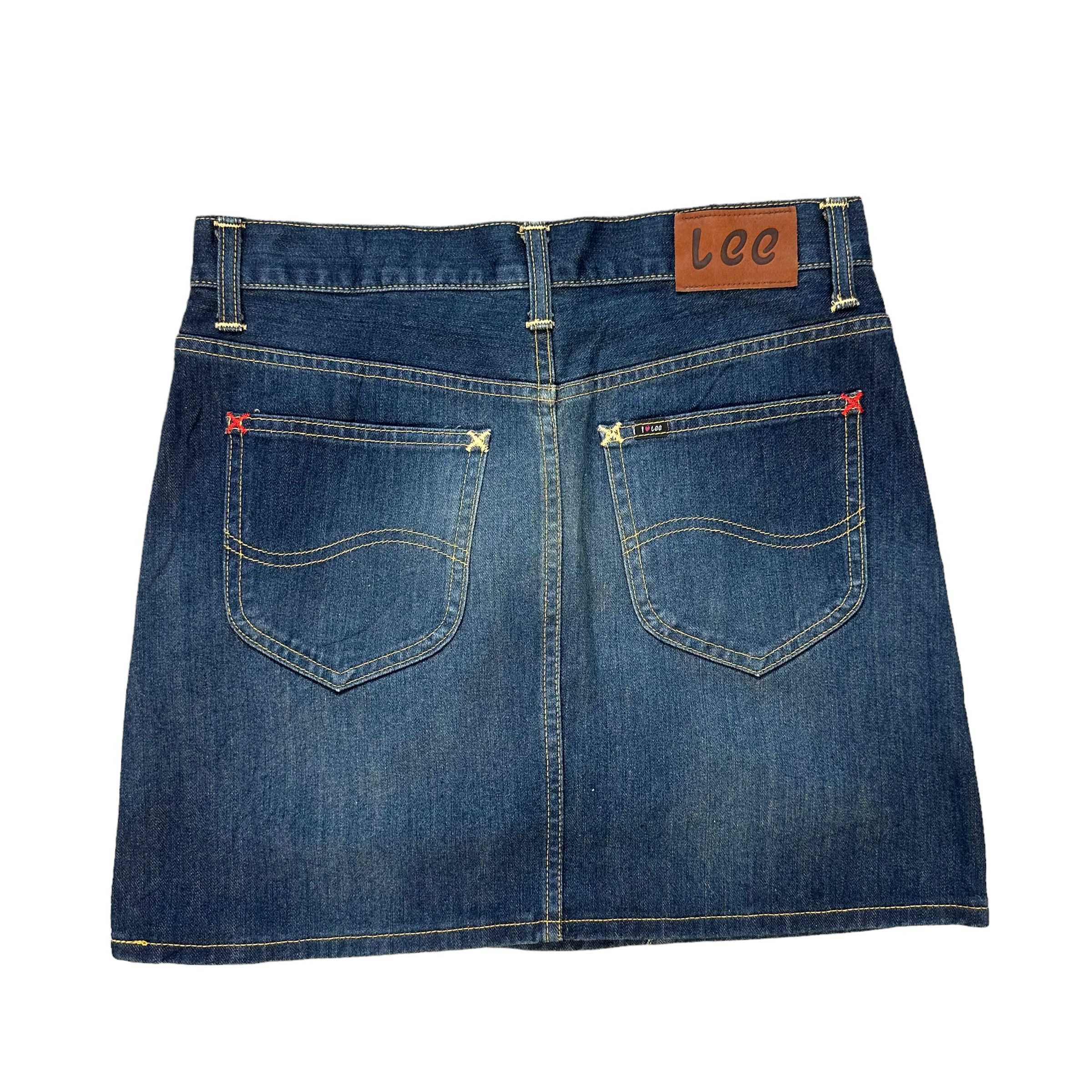 Japanese Brand LEE RIDERS X A.V.V DENIM MINI SKIRT #8653-019 Size 30" / US 8 / IT 44 - 9 Thumbnail