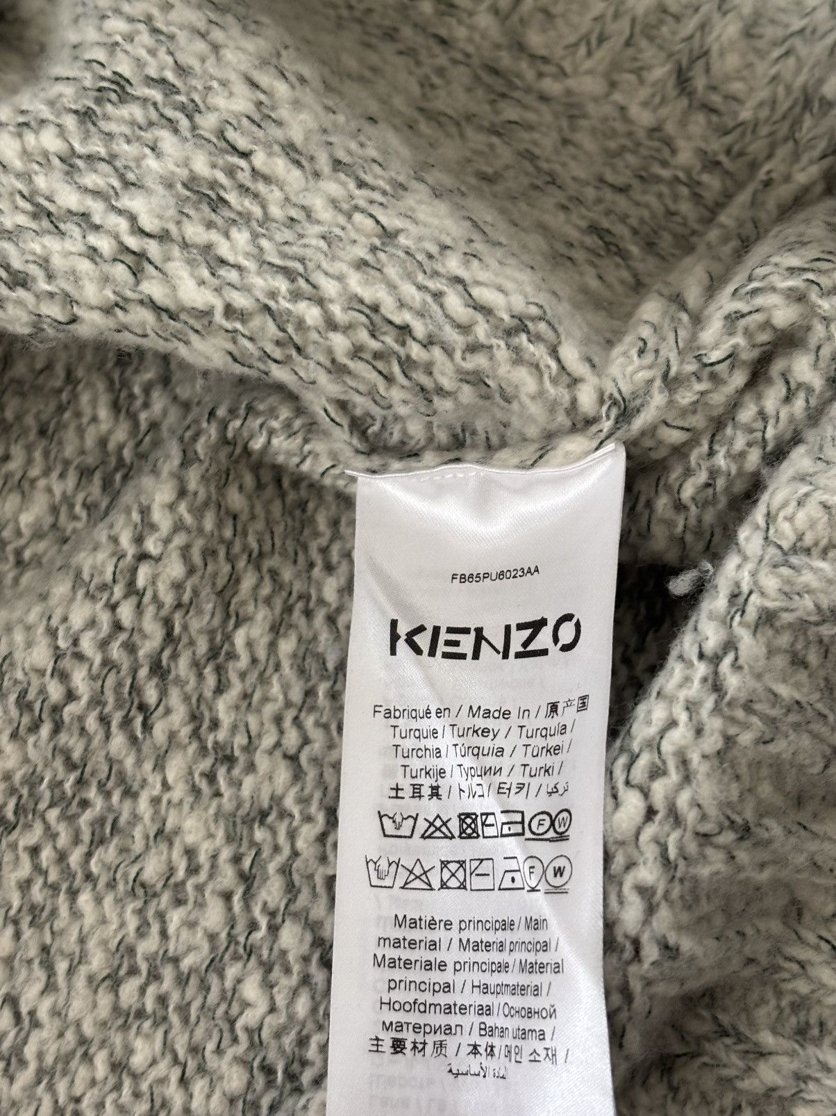 Kenzo Kenzo "K" Cashmere Blend Sweater Size US XL / EU 56 / 4 - 4 Thumbnail