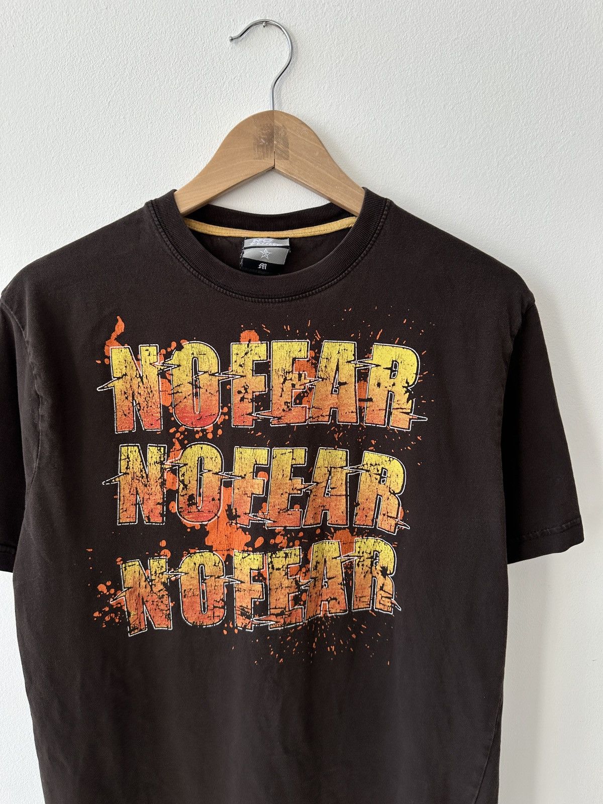 No Fear × Vintage Vintage No Fear Brown Big Logo T Shirt Size US M / EU 48-50 / 2 - 4 Thumbnail