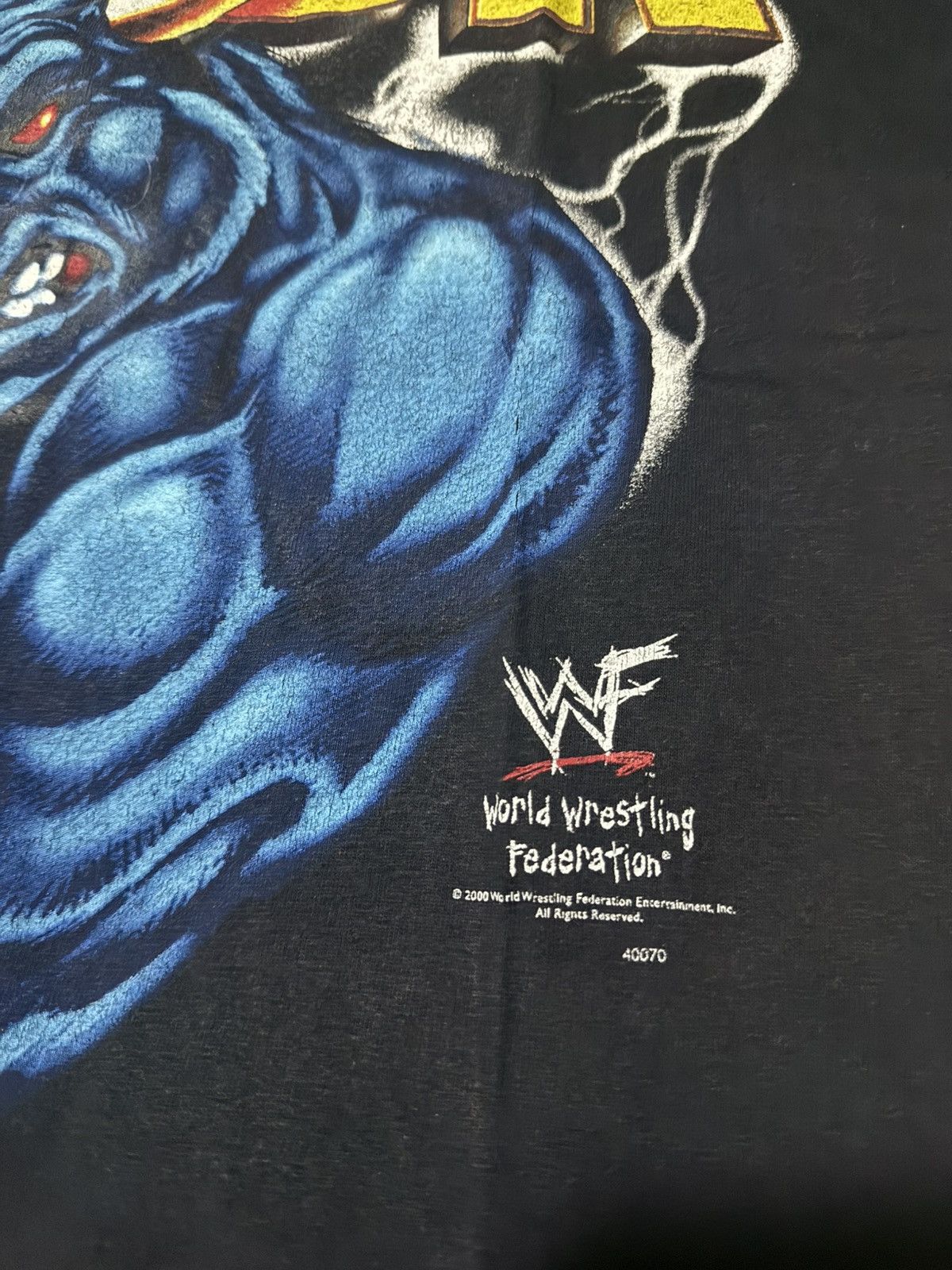 Vintage VINTAGE 00s WWF The Rock Brahma Bull T Shirt Y2K Size US M / EU 48-50 / 2 - 5 Thumbnail
