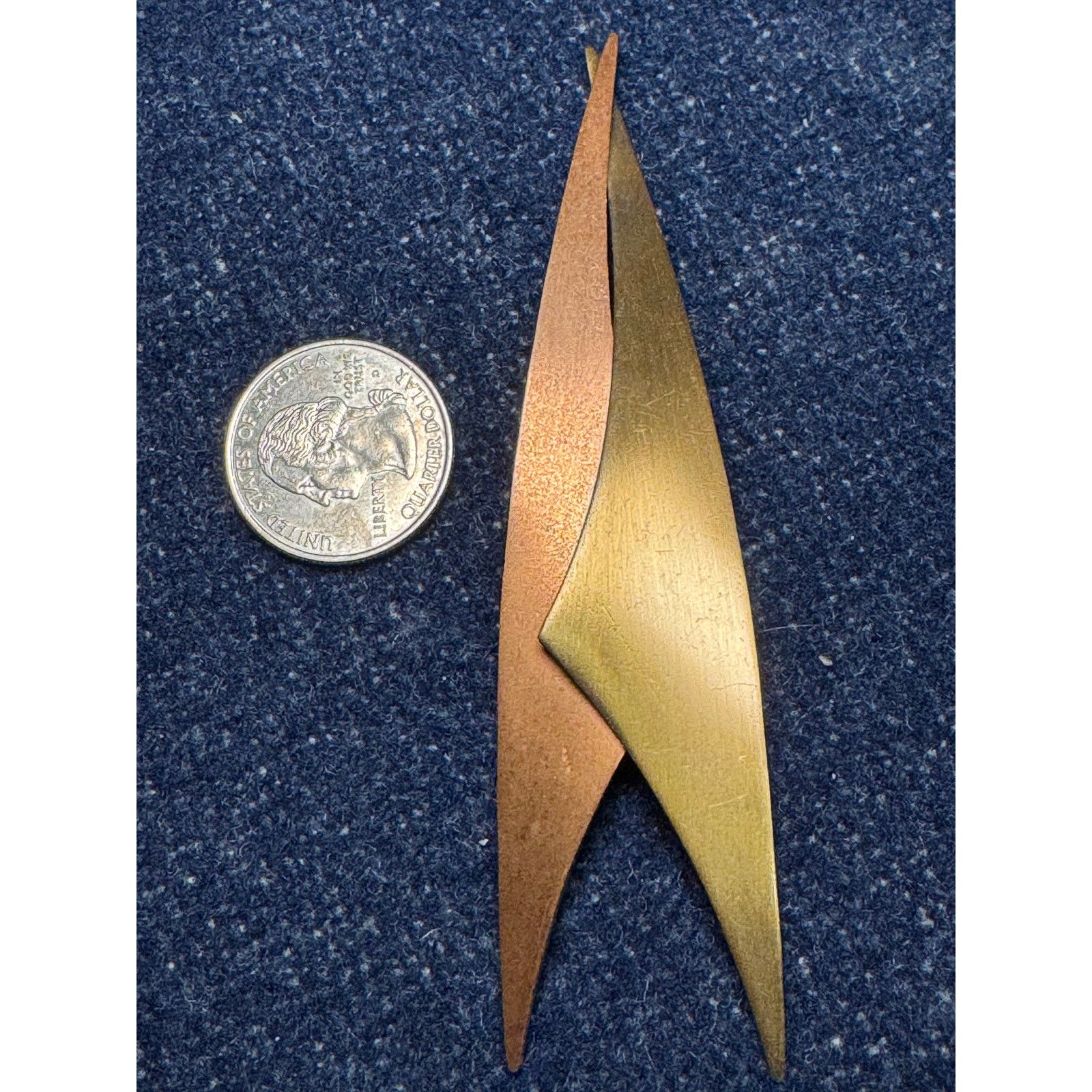 Other Vintage Brass Pendant MJD Signed Size ONE SIZE - 3 Thumbnail