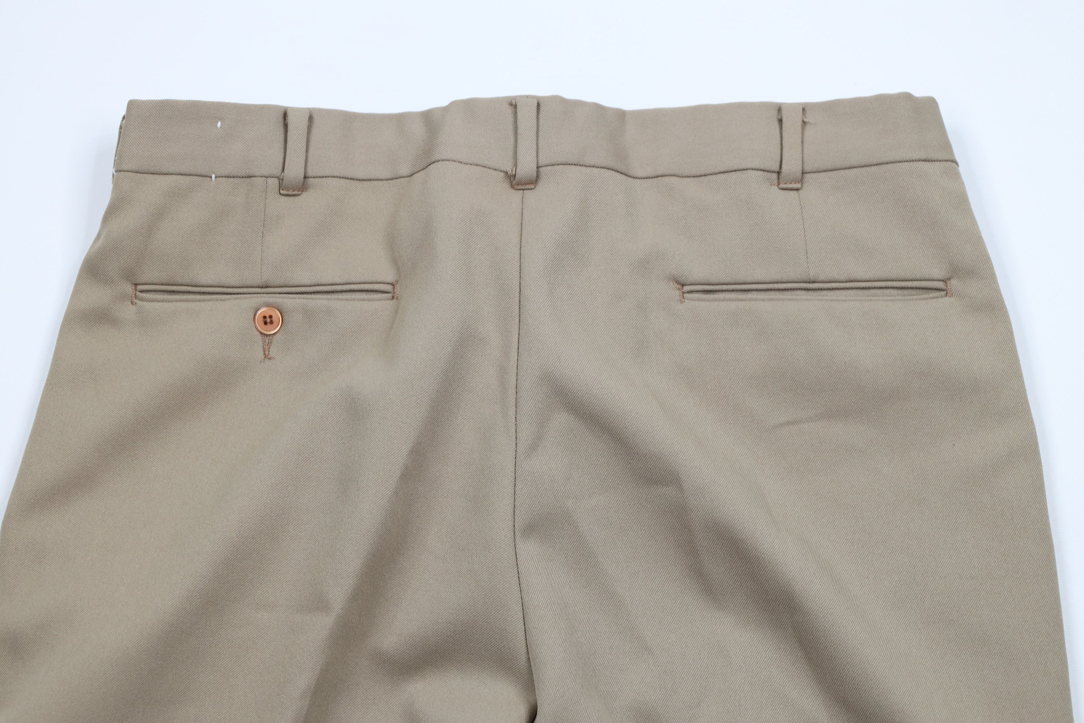 Vintage Vintage 70s Streetwear Knit Wide Leg Chino Pants Beige USA Size US 34 / EU 50 - 9 Thumbnail