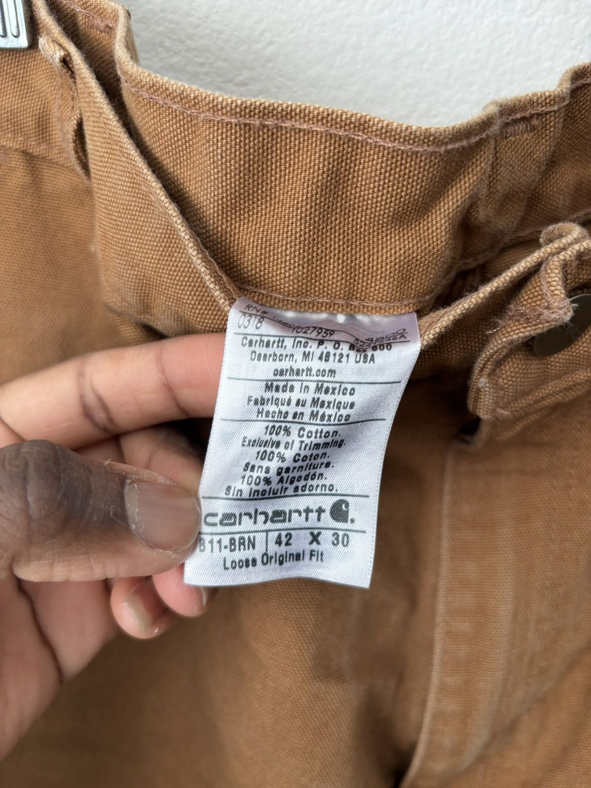 Vintage Carhartt Brown Pants Size US 40 / EU 56 - 2 Thumbnail