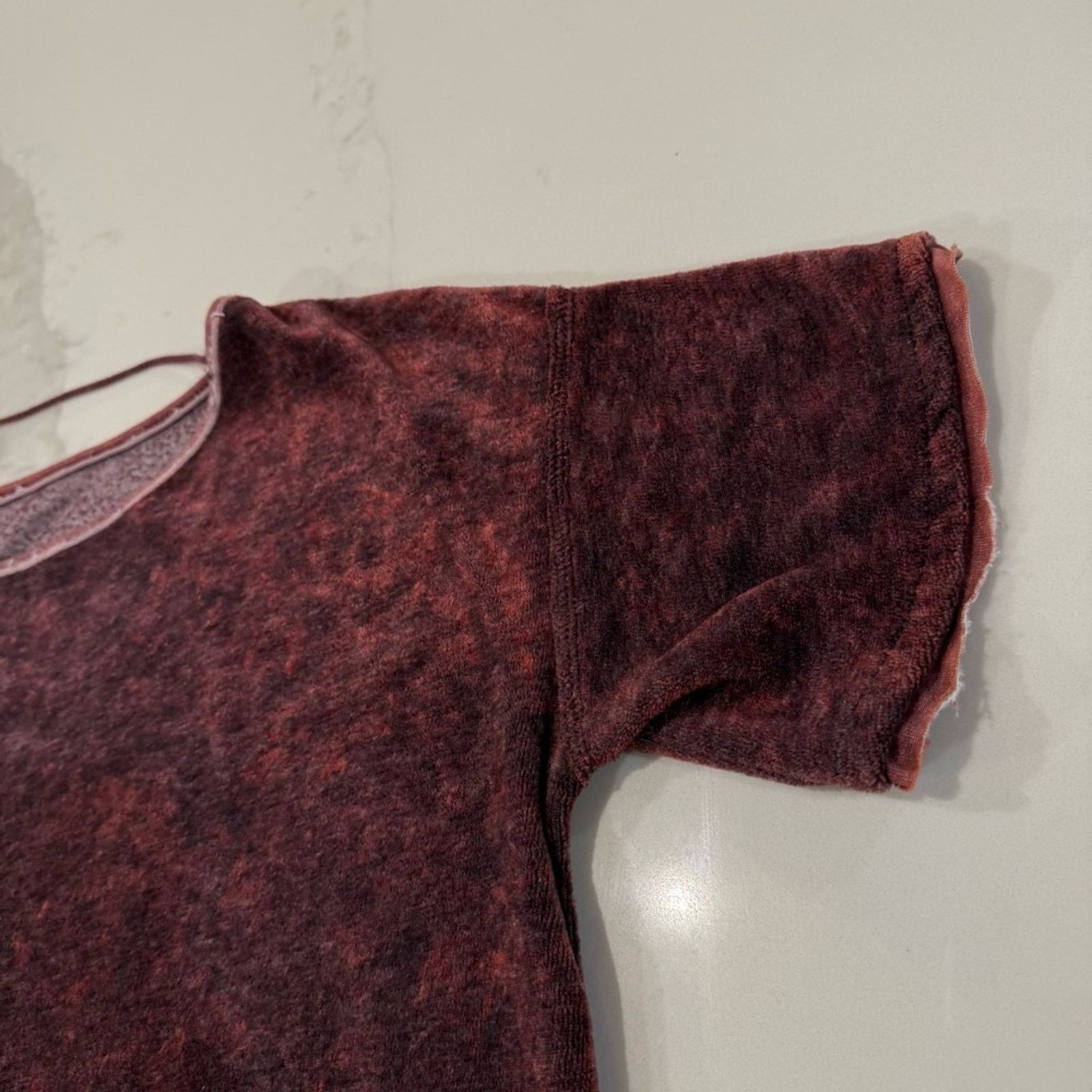 Free People Free People We The Free Doran Velvet Oversized Tee Womens XS Size XS / US 0-2 / IT 36-38 - 7 Thumbnail