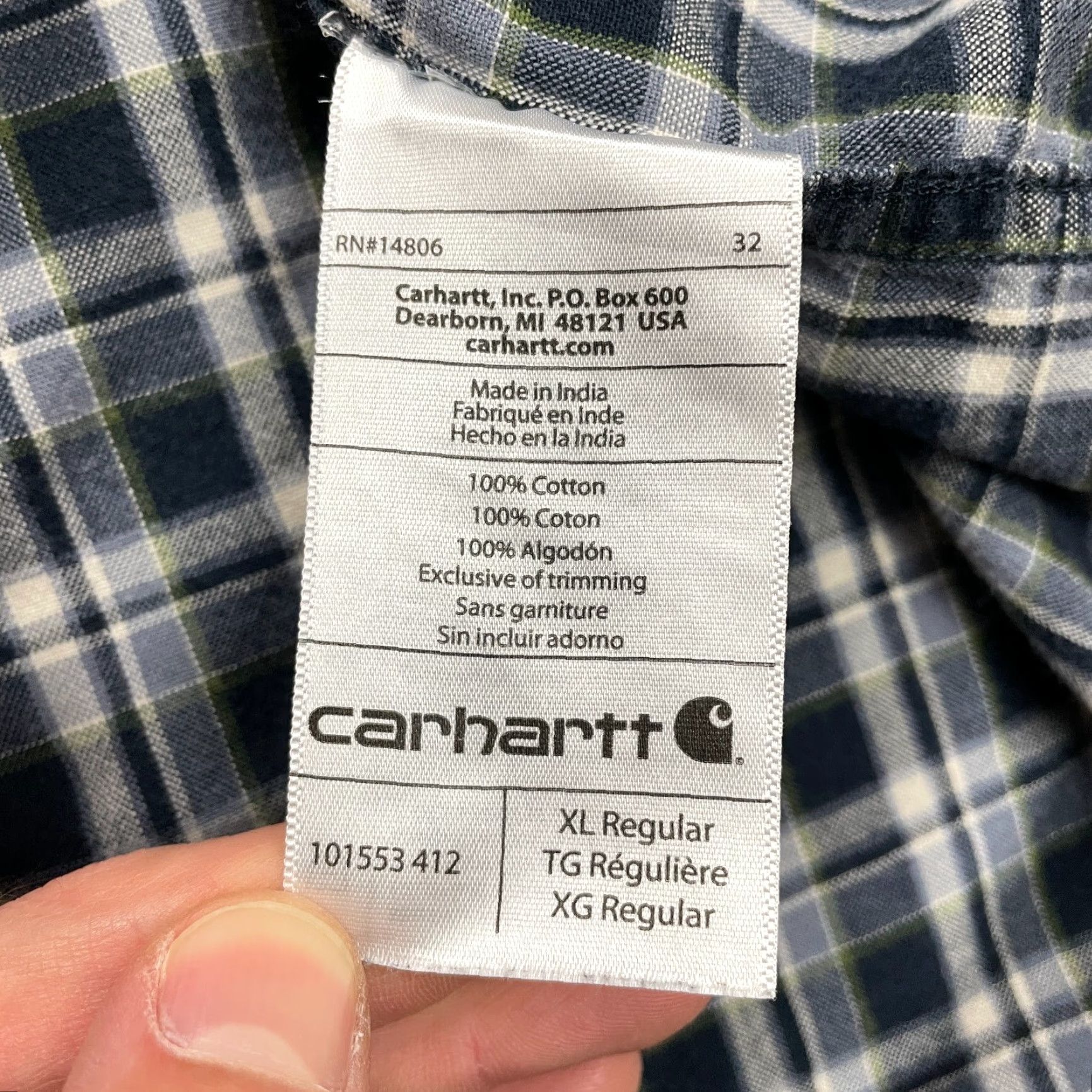 Carhartt Carhartt Flannel Shirt Mens XL Multicolor Plaid Short Sleeve Casual Top Size US XL / EU 56 / 4 - 6 Thumbnail